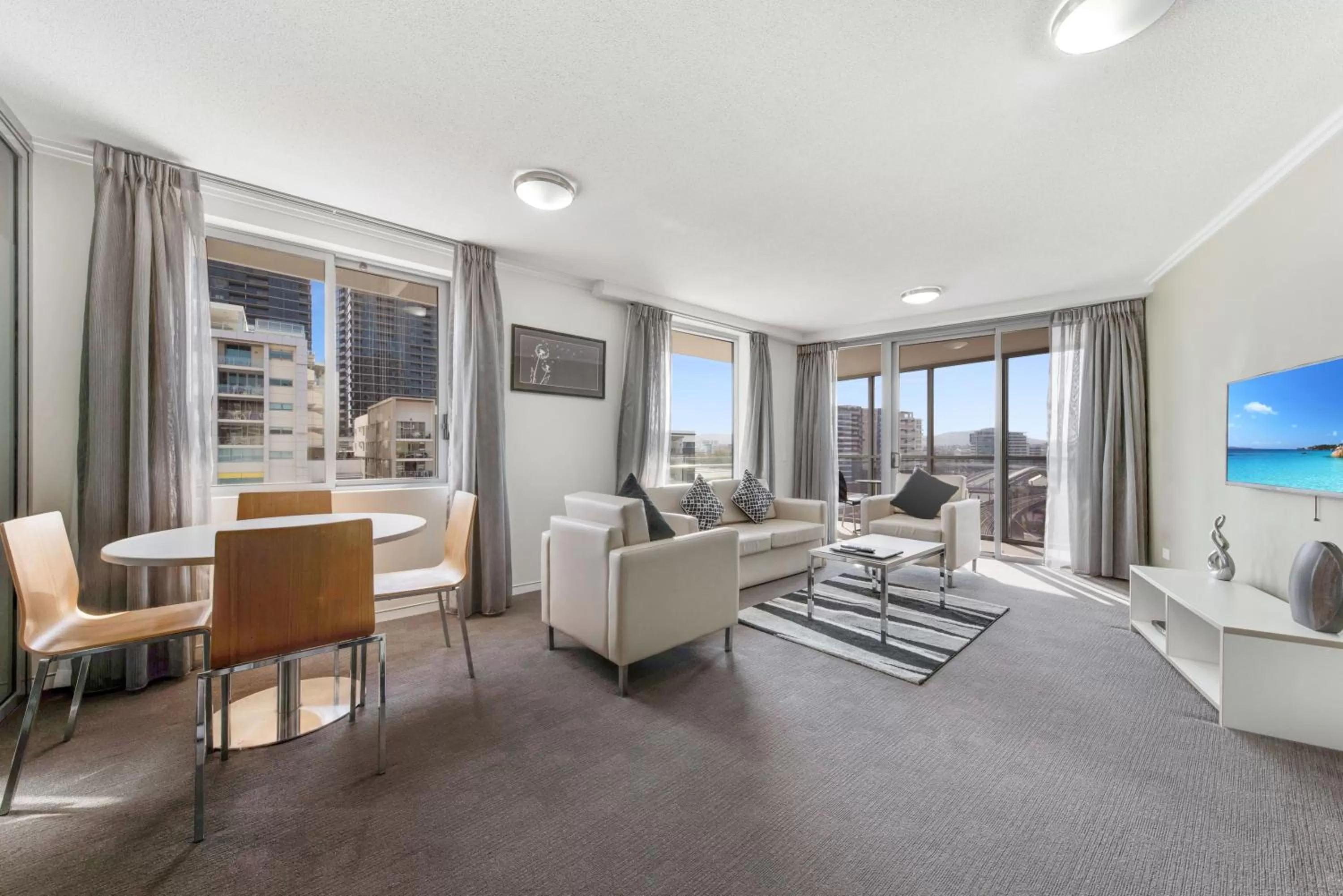 Living room in The Capitol Apartments