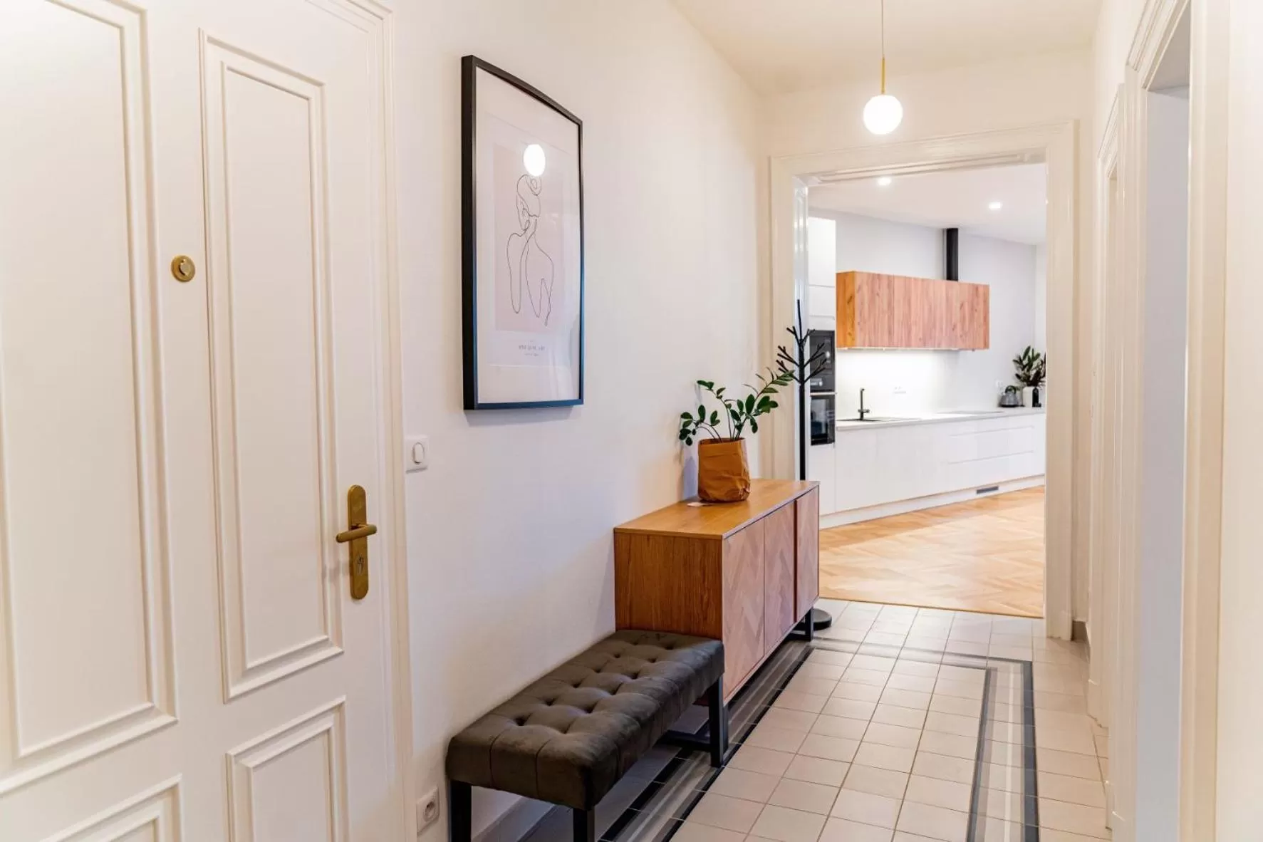 Kitchen or kitchenette in Apartmány Marienhof