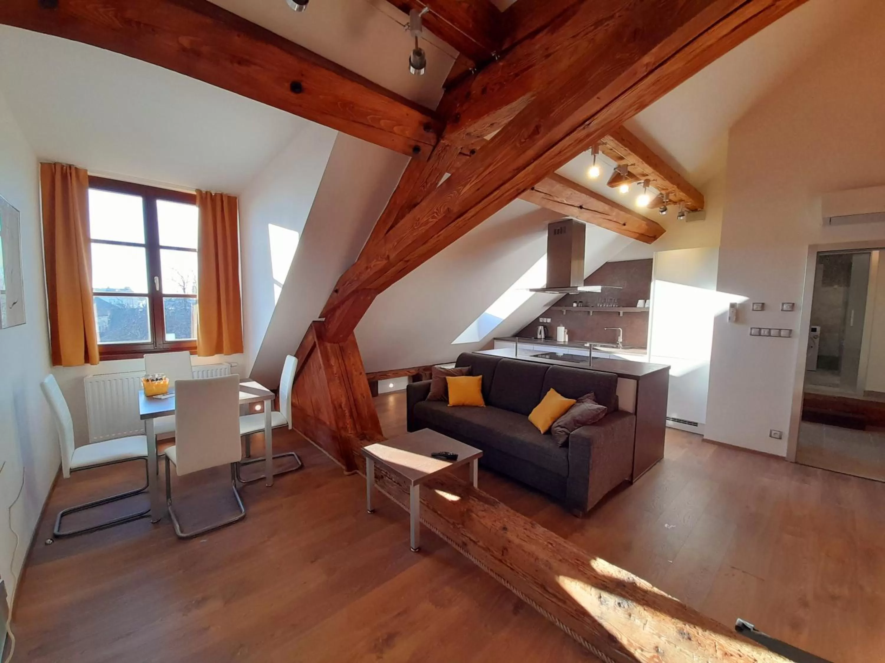 Living room, Seating Area in Residence Mariánská