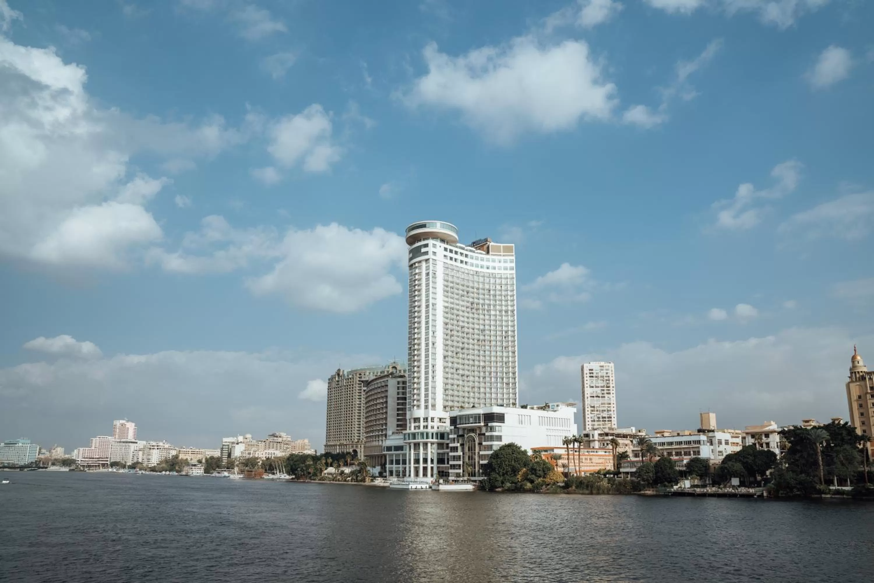 Text overlay in Hilton Cairo Grand Nile