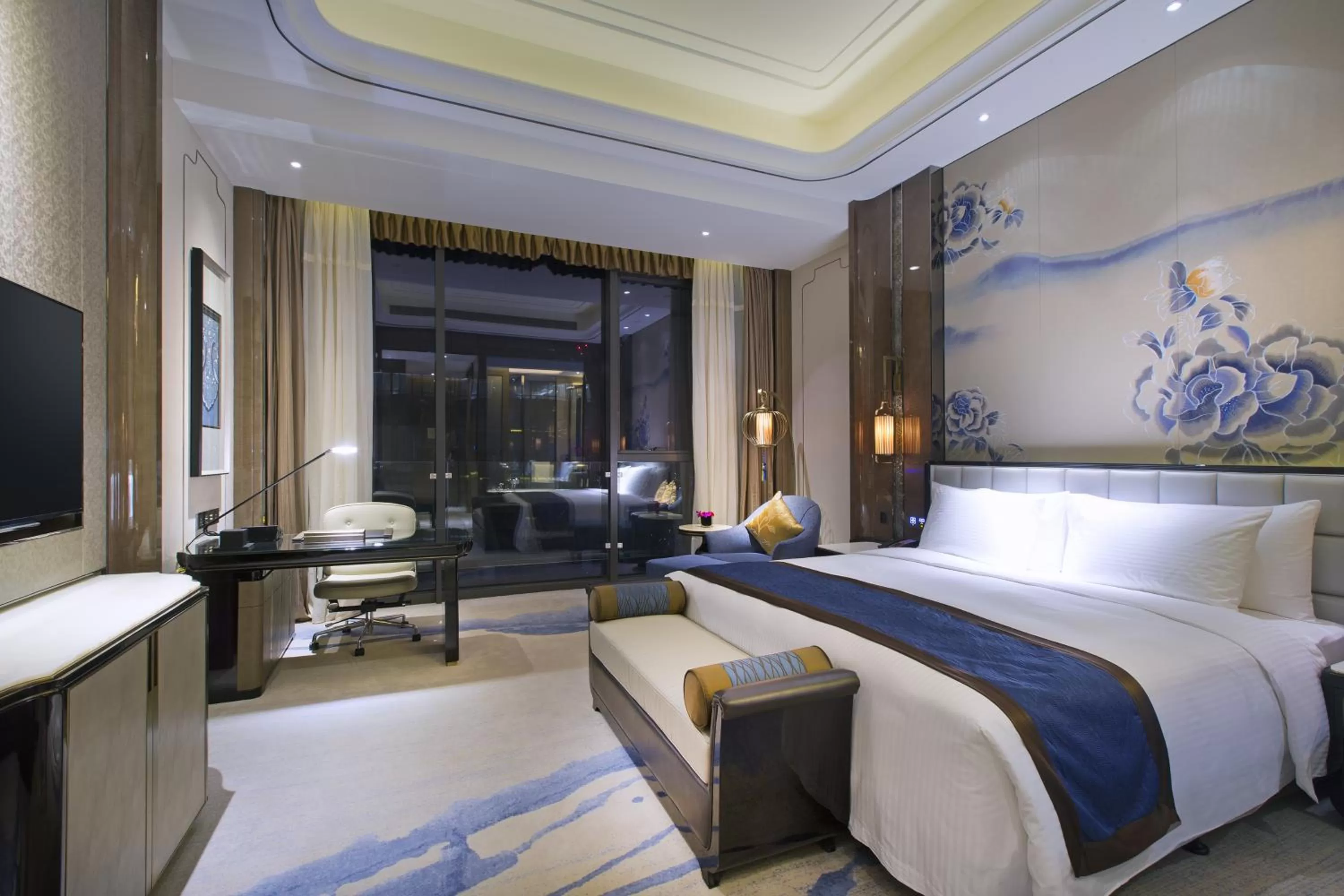 Photo of the whole room, Bed in Wanda Vista Kunming