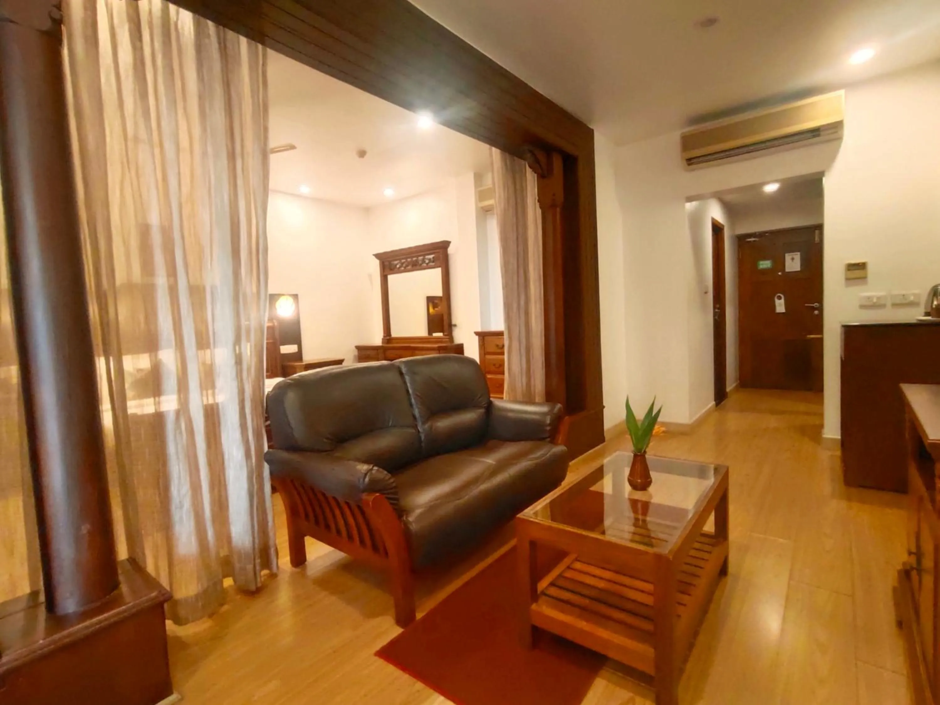 Living room in The Travancore Heritage Beach Resort