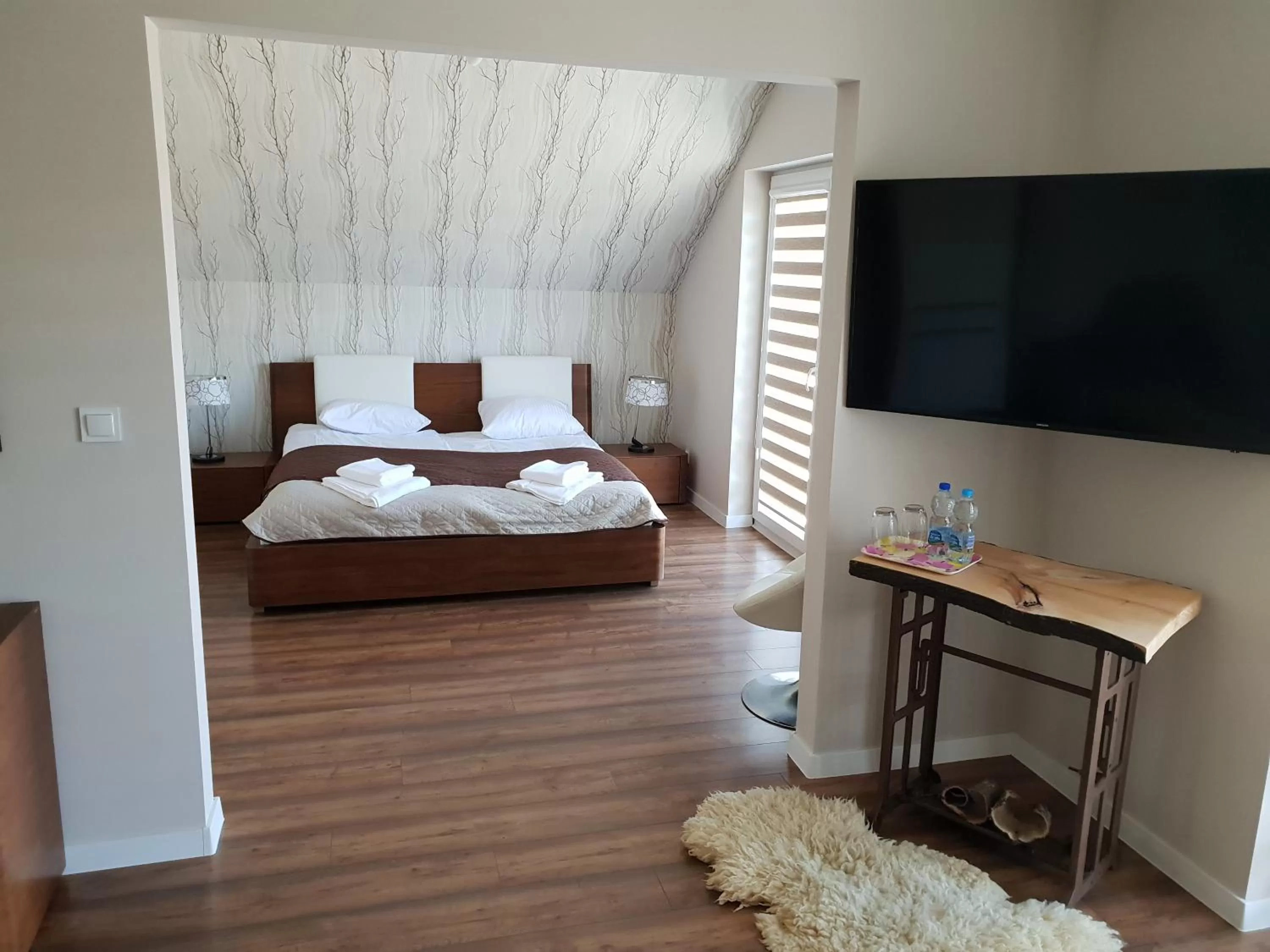 Bed in Hotel Pod Strzechą