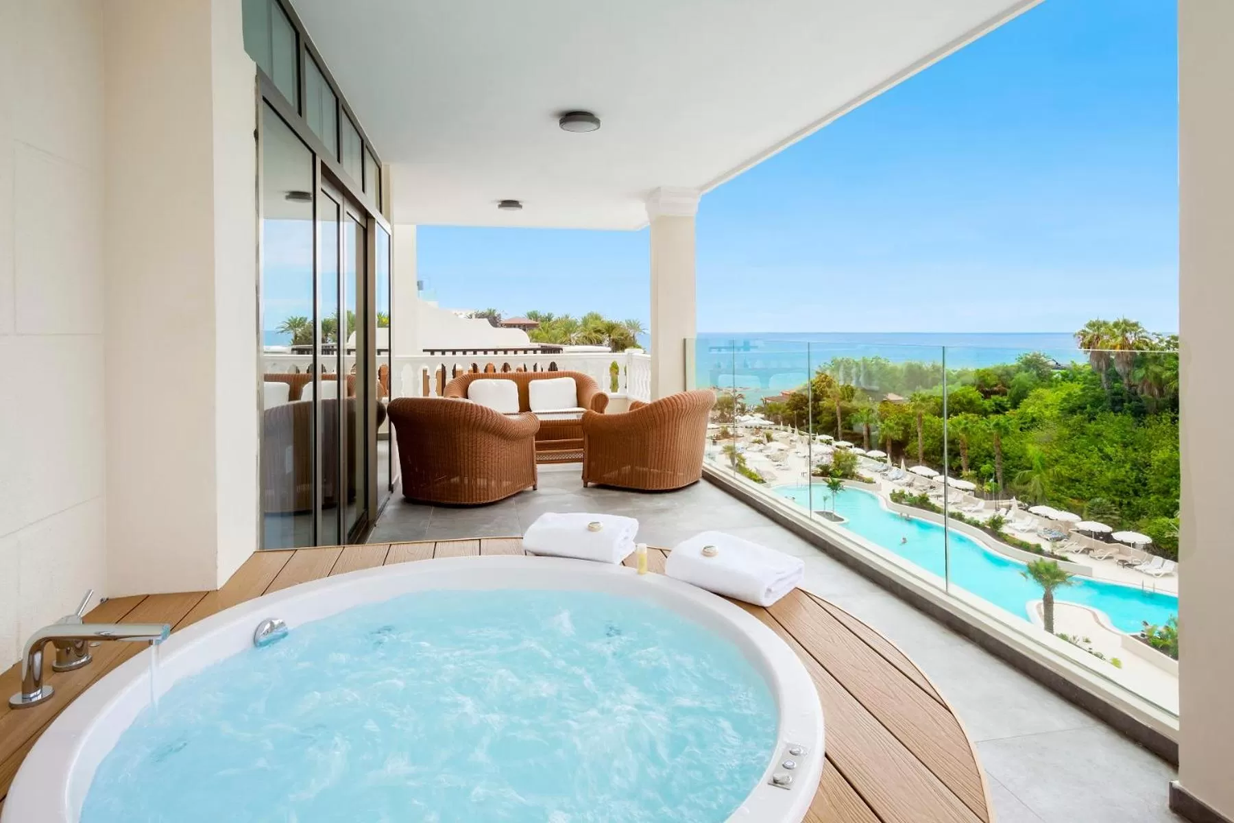 Gold Level Suite with Hot Tub and Ocean View (2 Adults + 1 Child) in Gran Tacande Wellness & Relax Costa Adeje