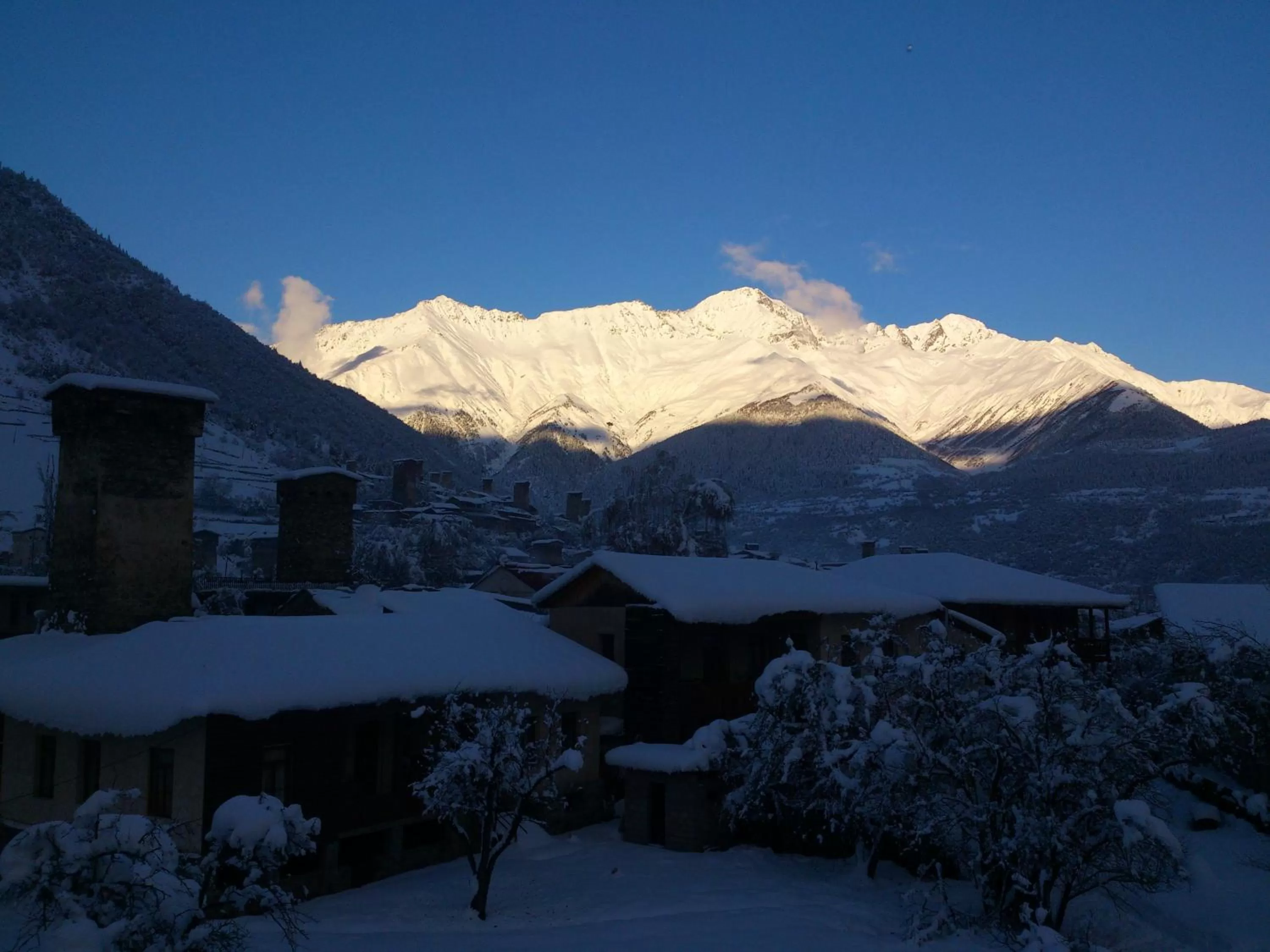 City view, Winter in Hotel Svanseti