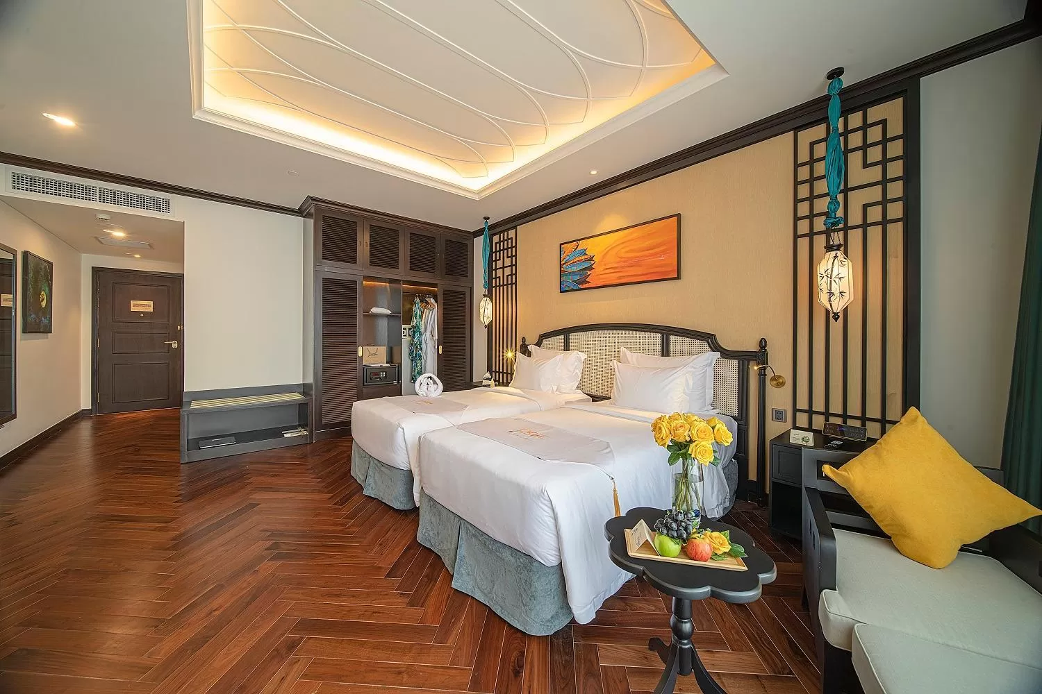 Bed in Potique Hotel