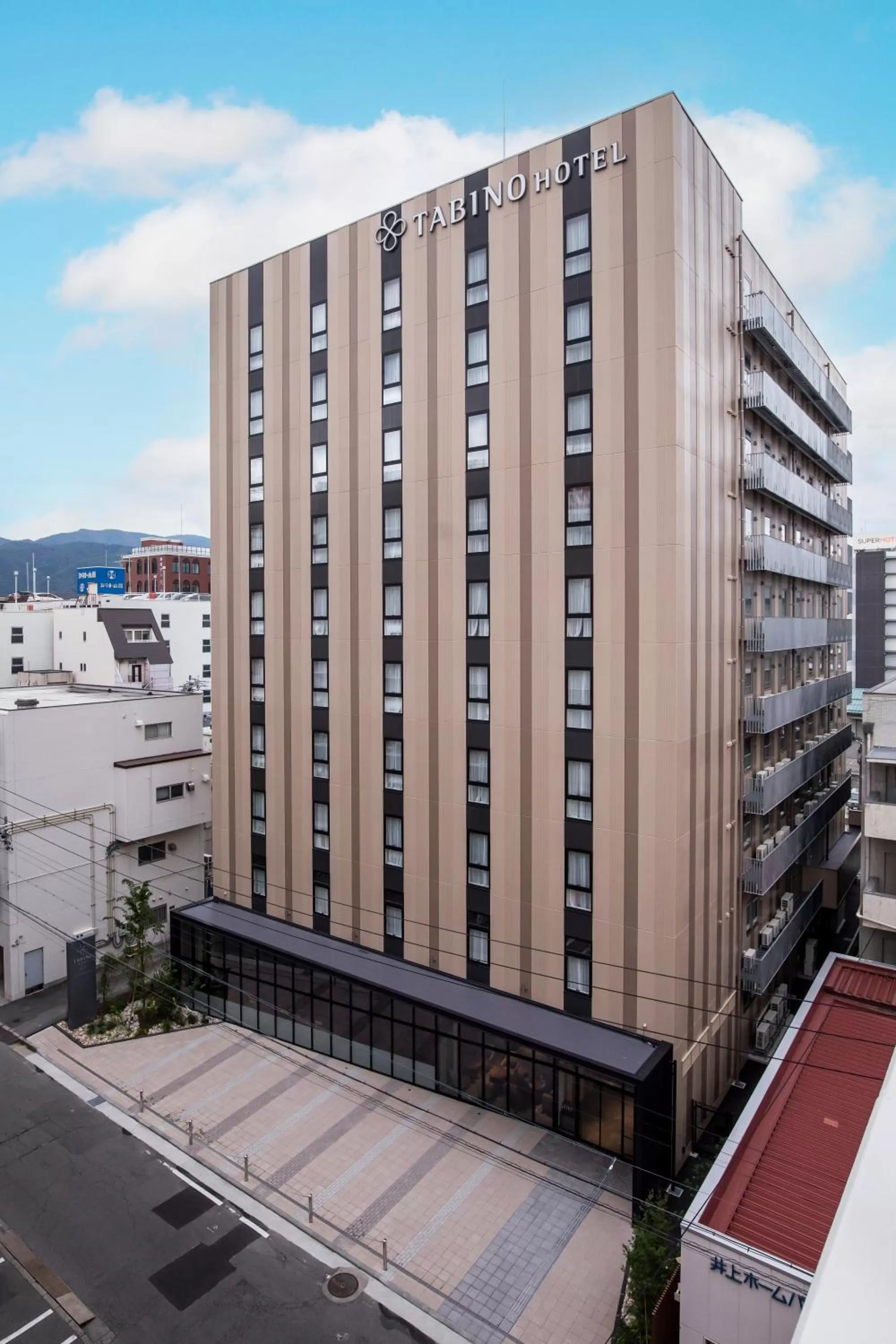 Property building in Tabino Hotel lit Matsumoto Milky white Onsen