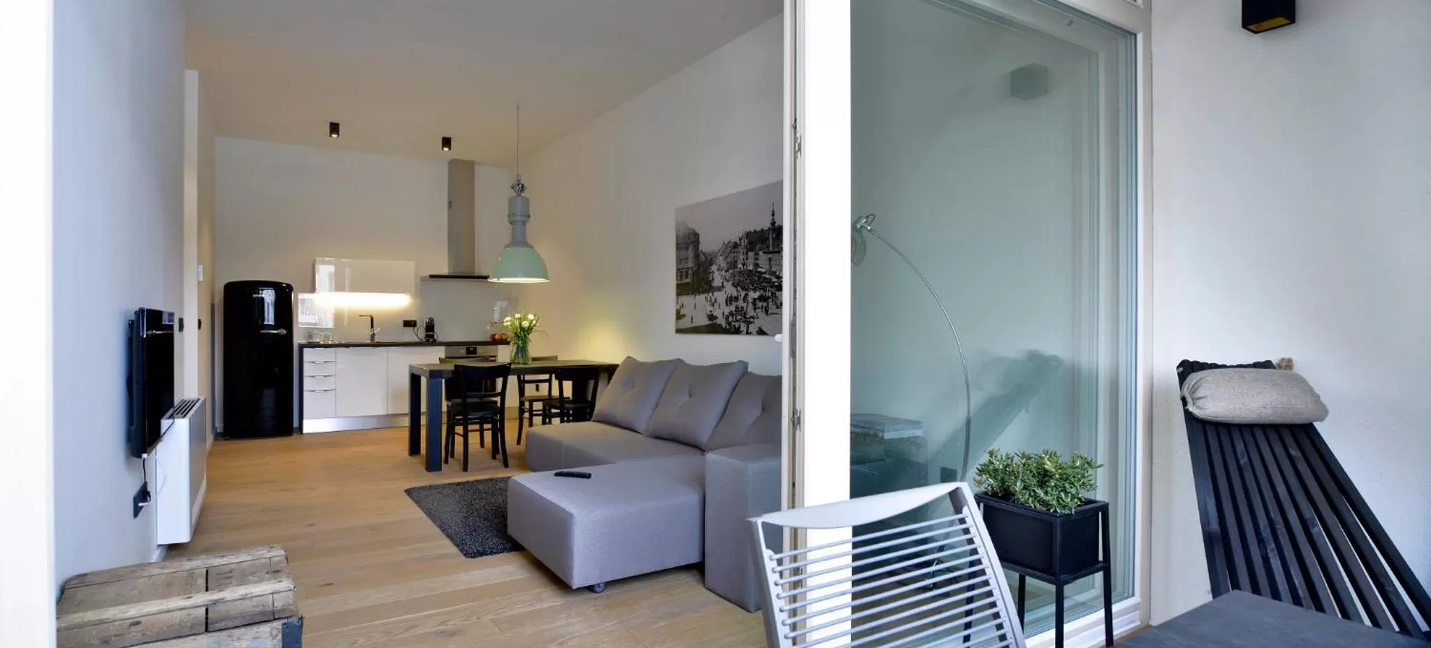 Balcony/Terrace in Hotel Maribor, City apartments