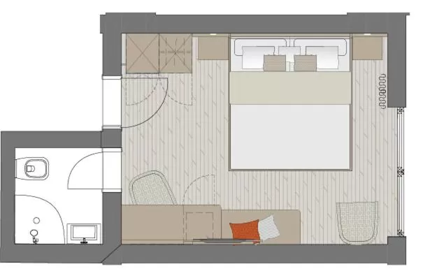 Photo of the whole room, Floor Plan in Naturhotel Café Waldesruhe