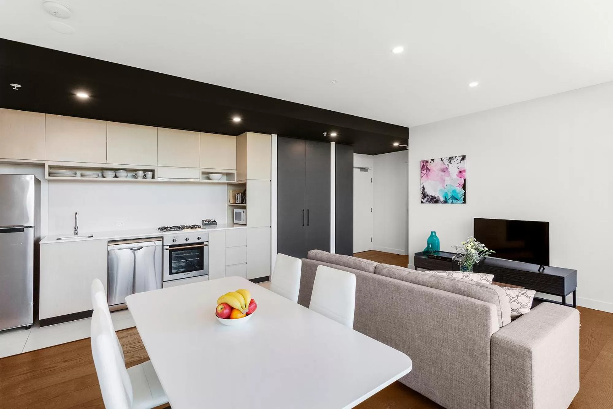 Kitchen or kitchenette in Clayton Serviced Apartments