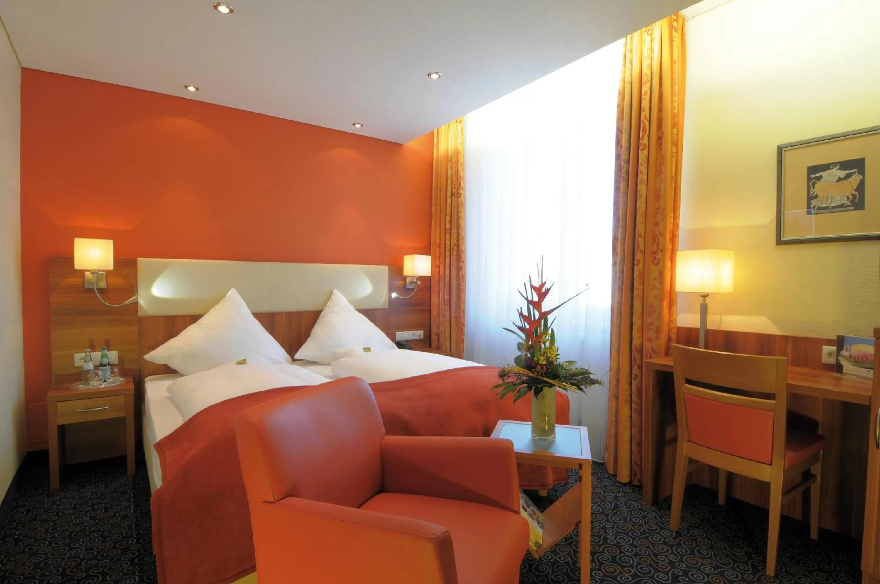 Photo of the whole room, Bed in Ringhotel Loew's Merkur