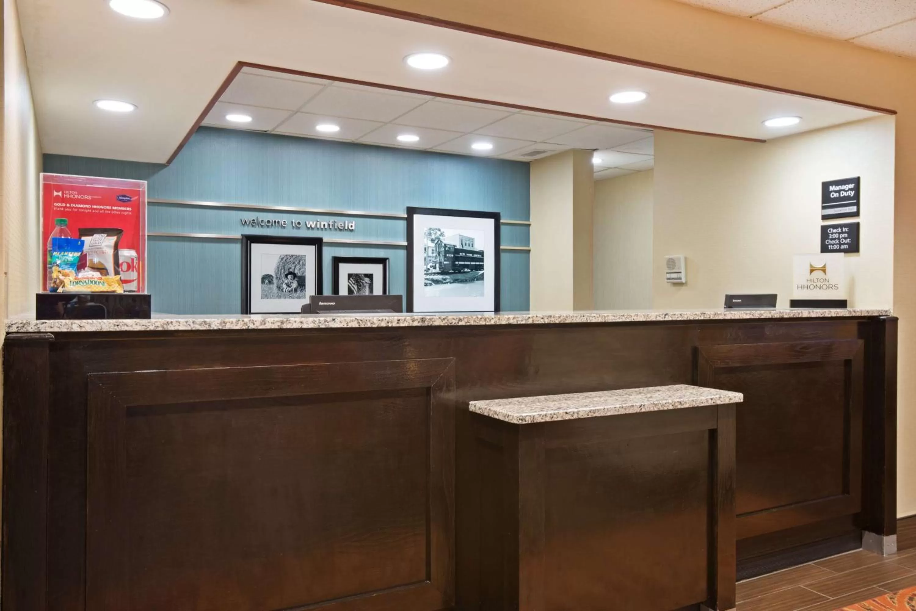 Lobby or reception in Hampton Inn Winfield Teays Valley
