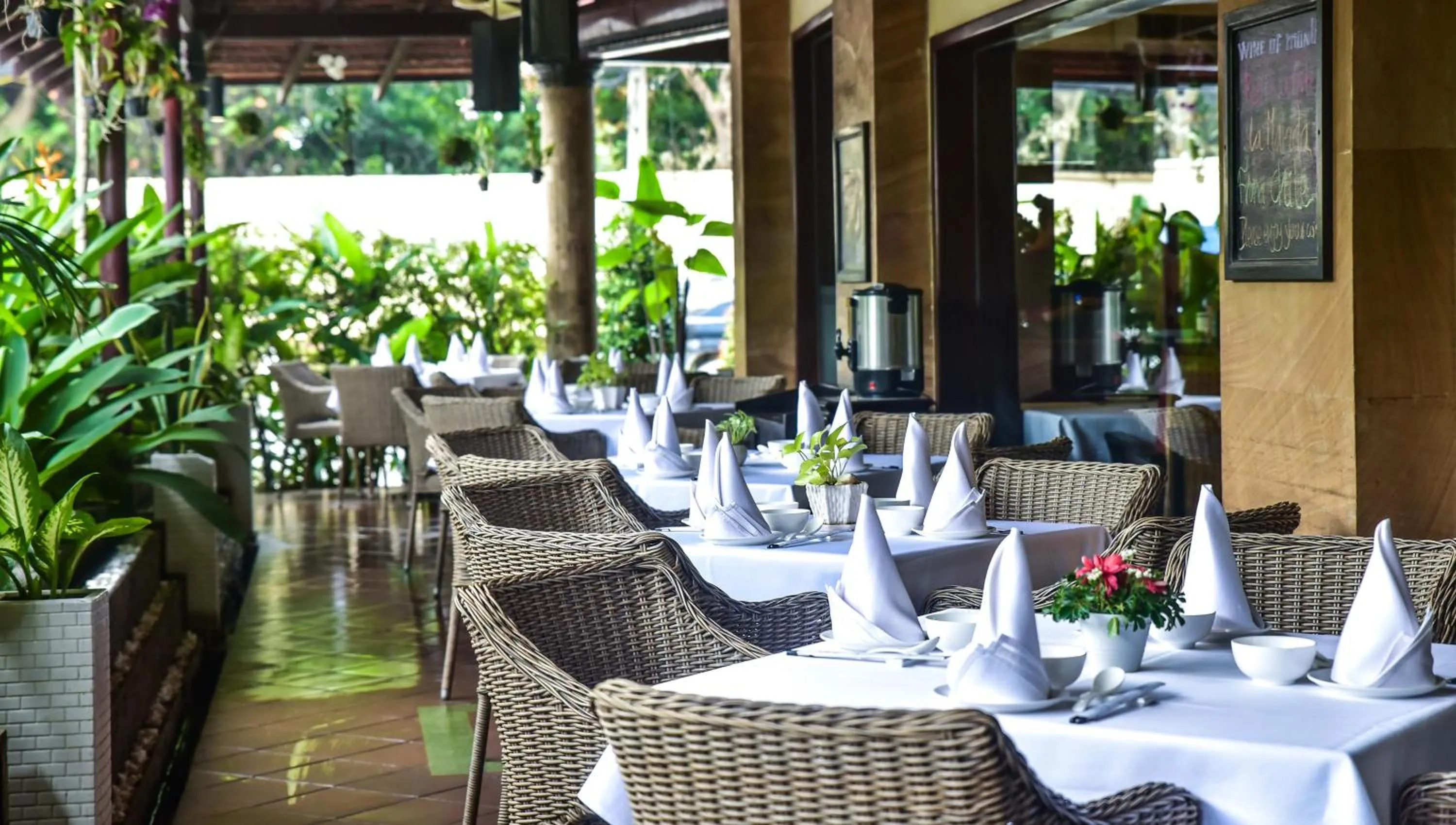 Patio in Almond Hotel Sothearos