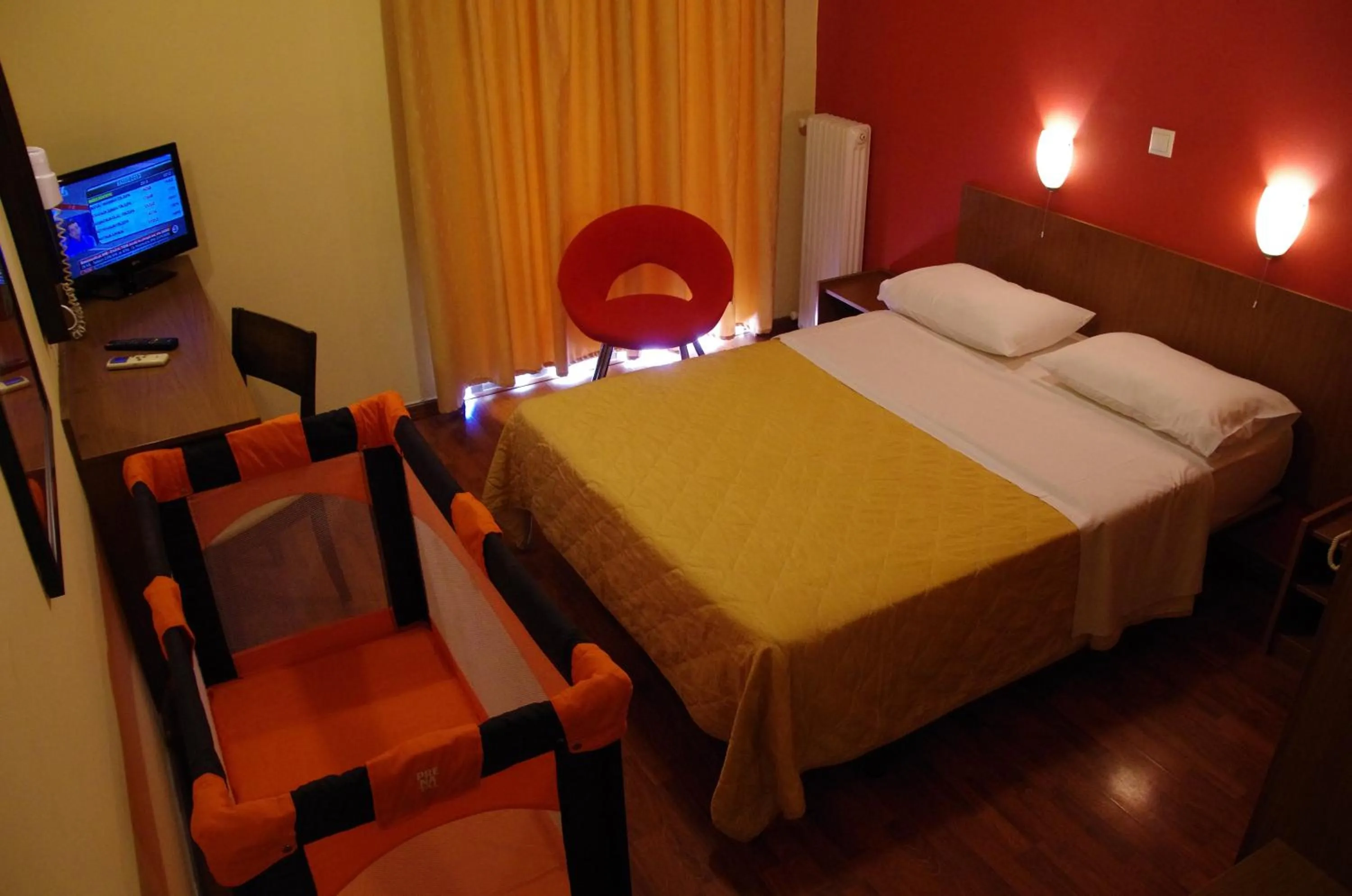 Bed in Hotel Exarchion