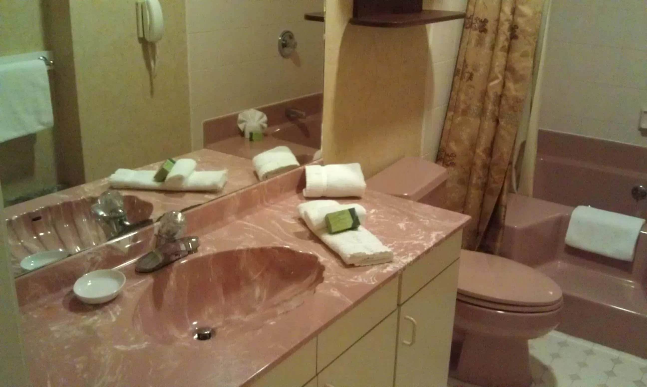 Bathroom in Roosevelt Inn & Suites Saratoga Springs