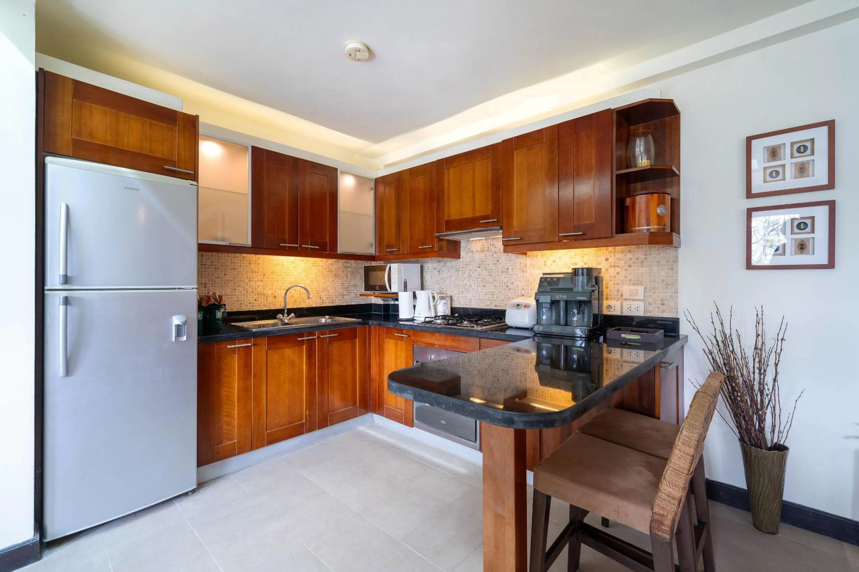 kitchen in IndoChine Resort and Villas