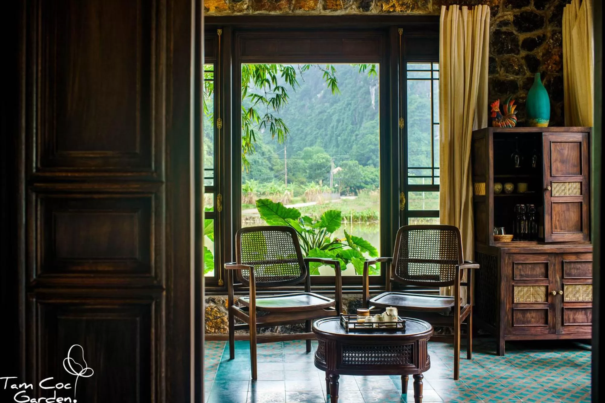Living room in Tam Coc Garden Resort