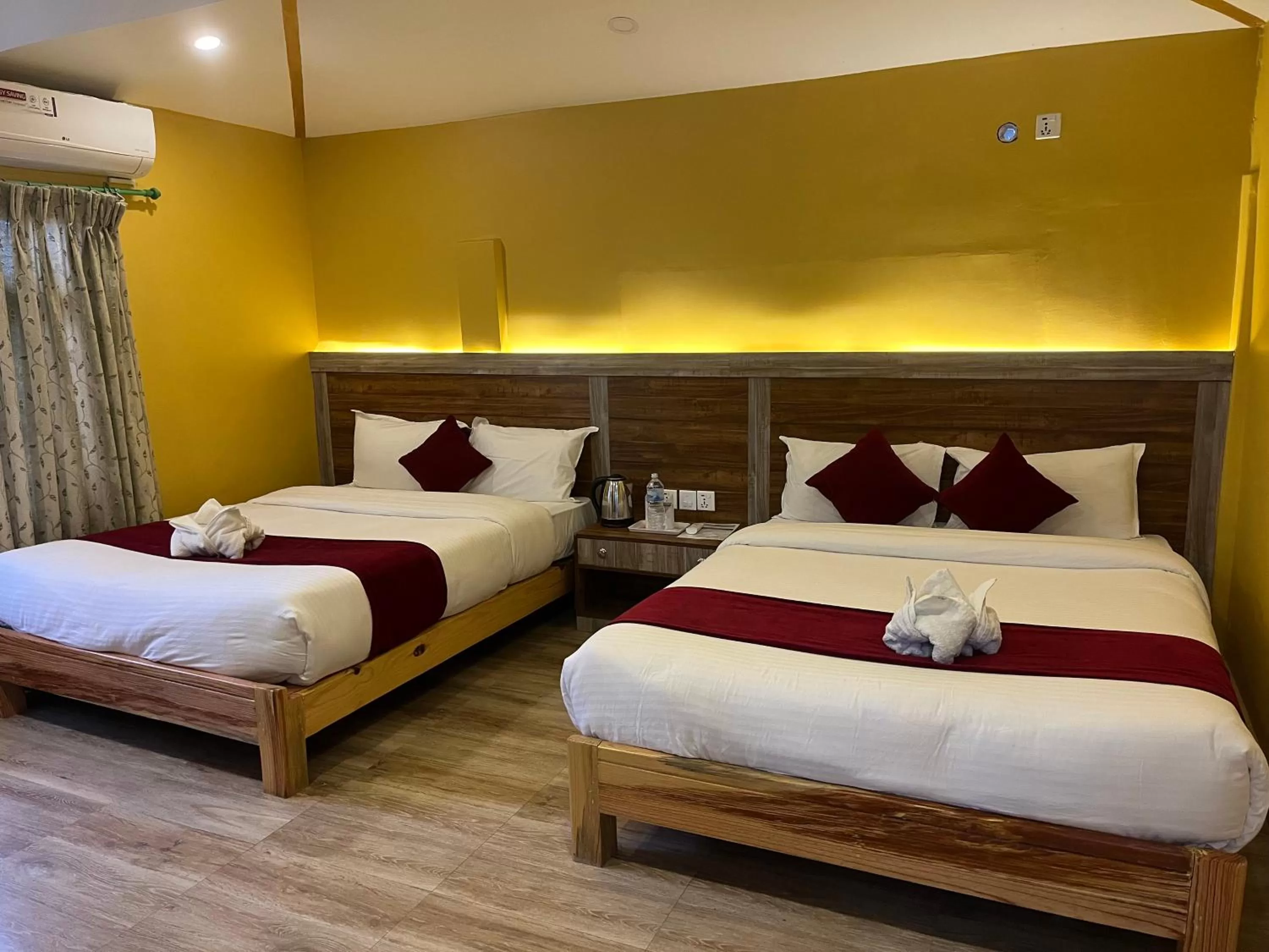 Bed in The North Face Inn