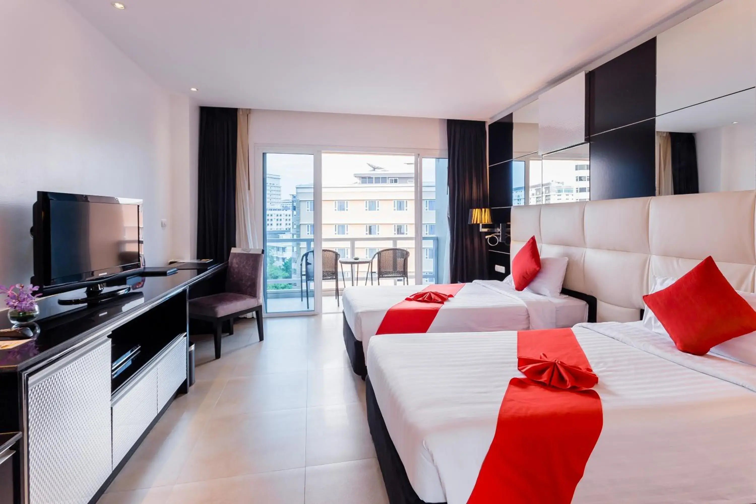 Grand Deluxe Twin Room with Pool View in Nova Platinum Hotel Grand Deluxe Twin Room with Pool View in Nova Platinum Hotel