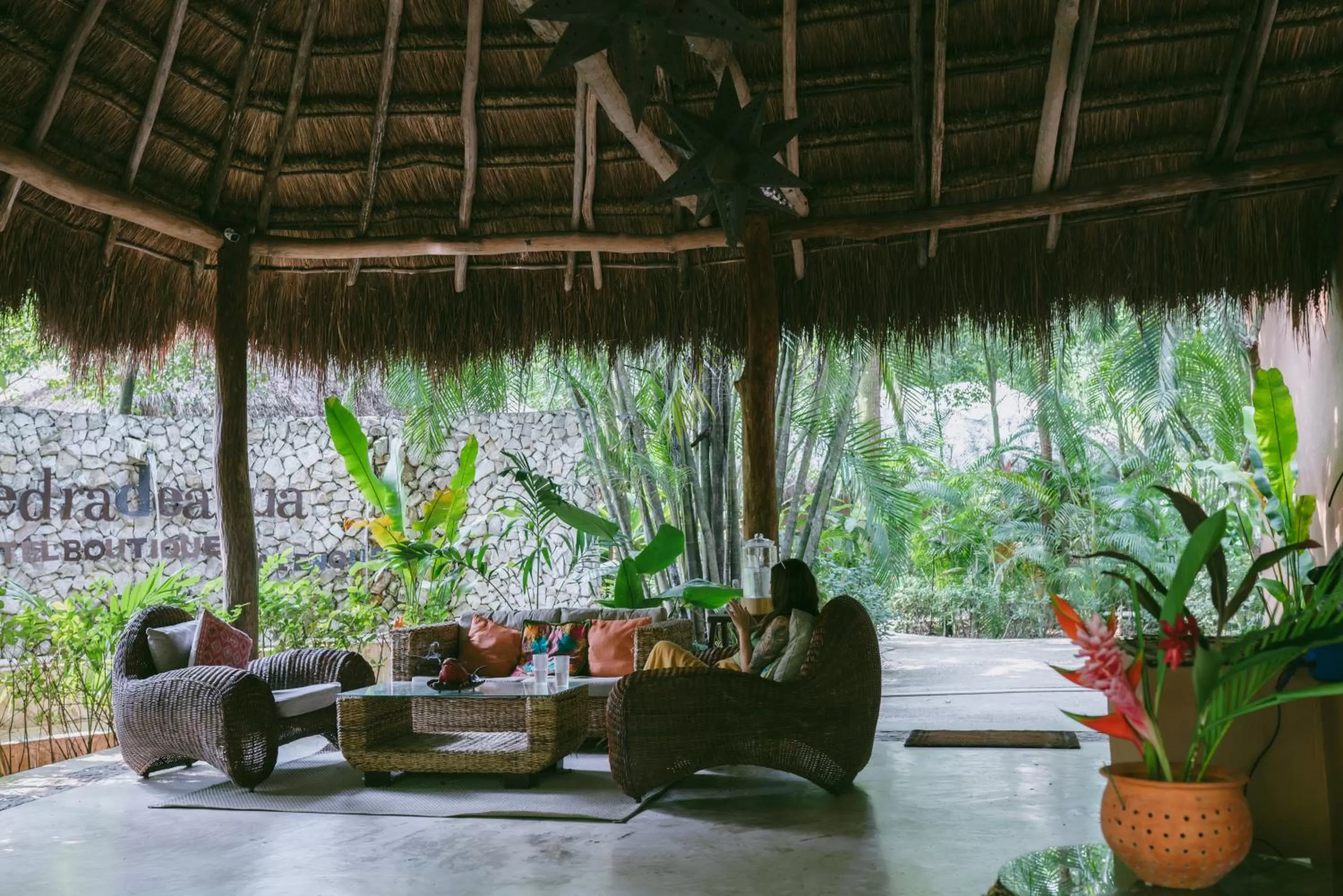 Lobby or reception in Piedra de Agua Palenque