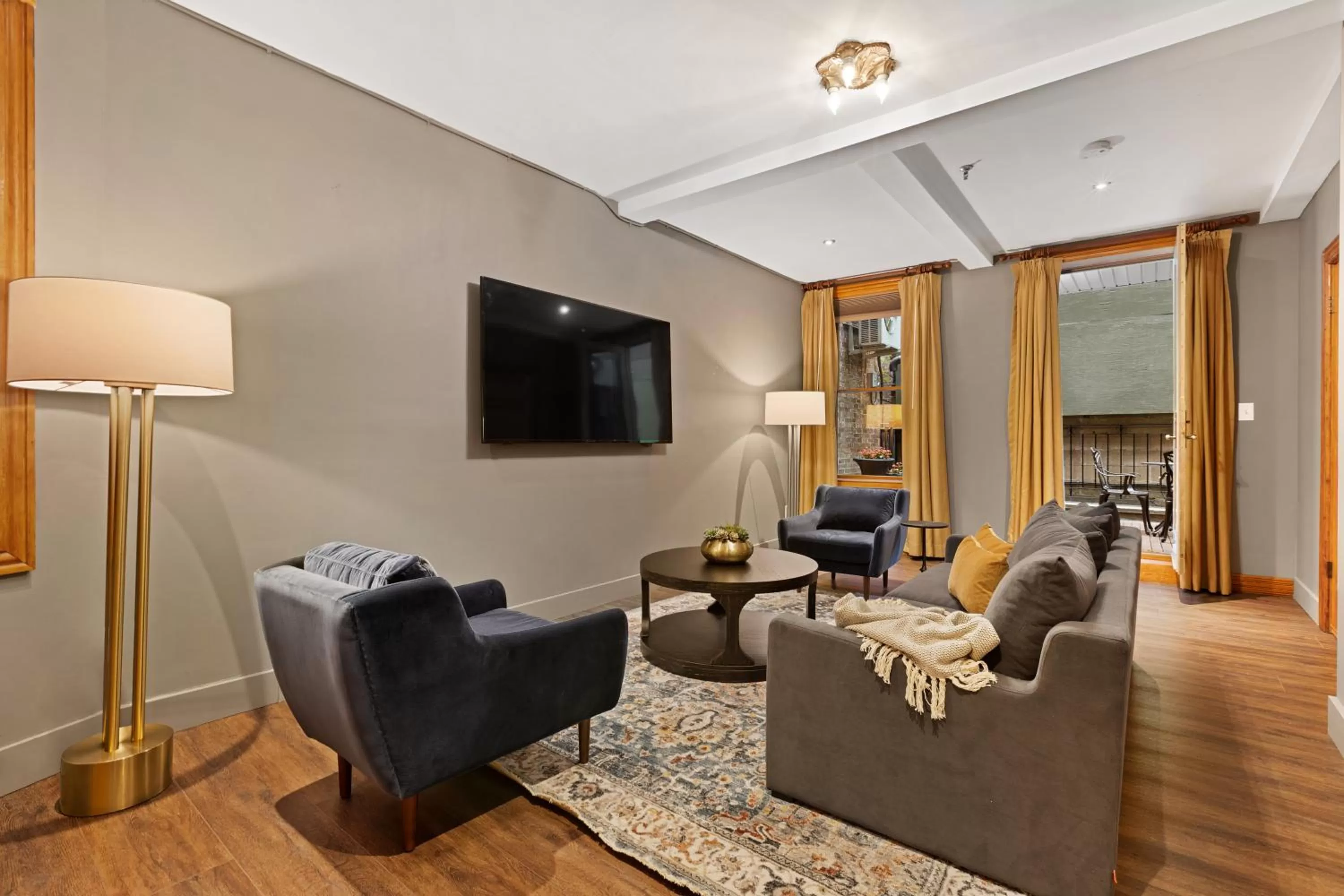 Seating area in The Historic Blue Moon Hotel - NYC