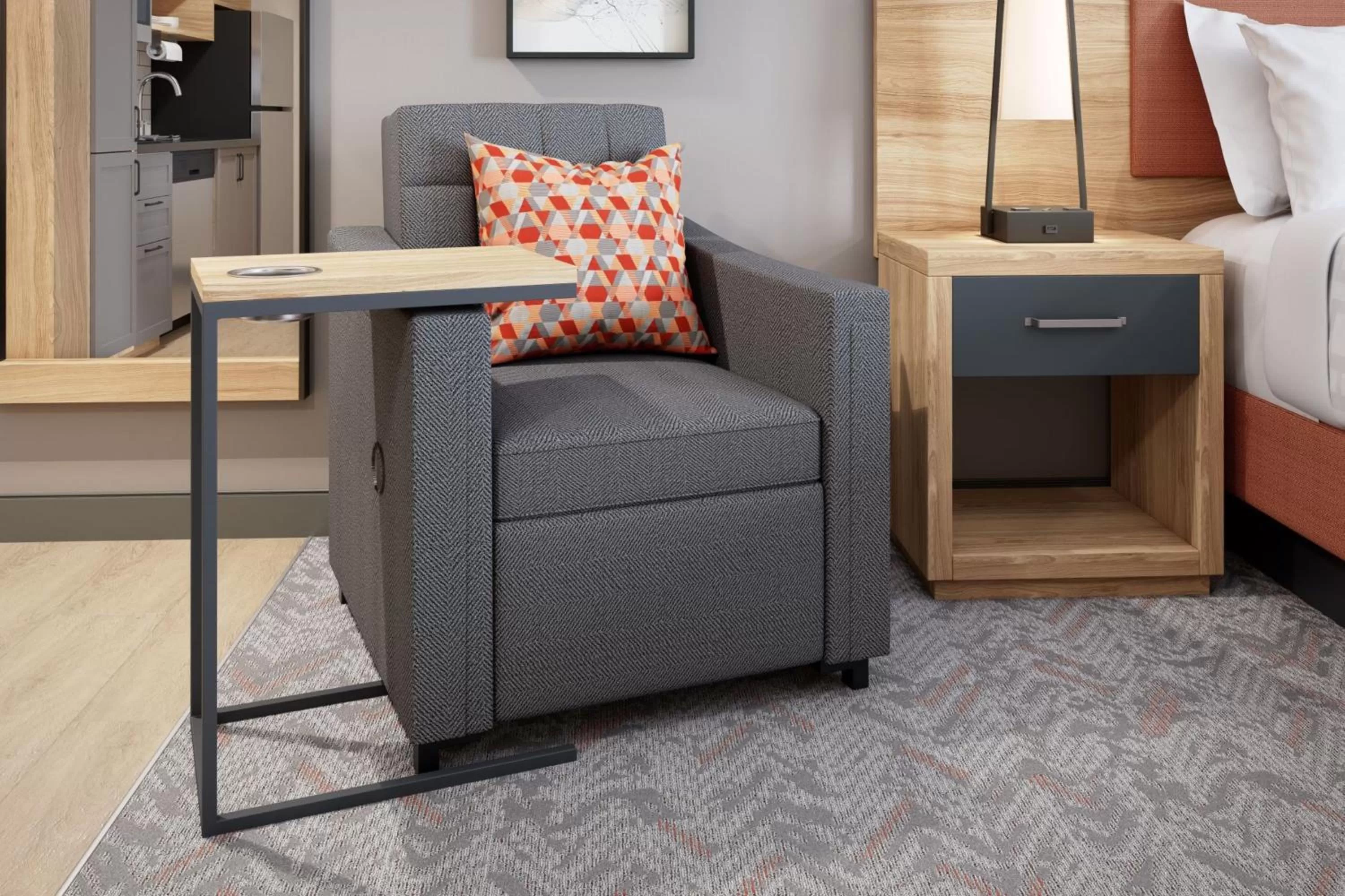 Studio King Suite with Accessible Roll-In Shower - Non-Smoking in Candlewood Suites - San Antonio - Schertz, an IHG Hotel