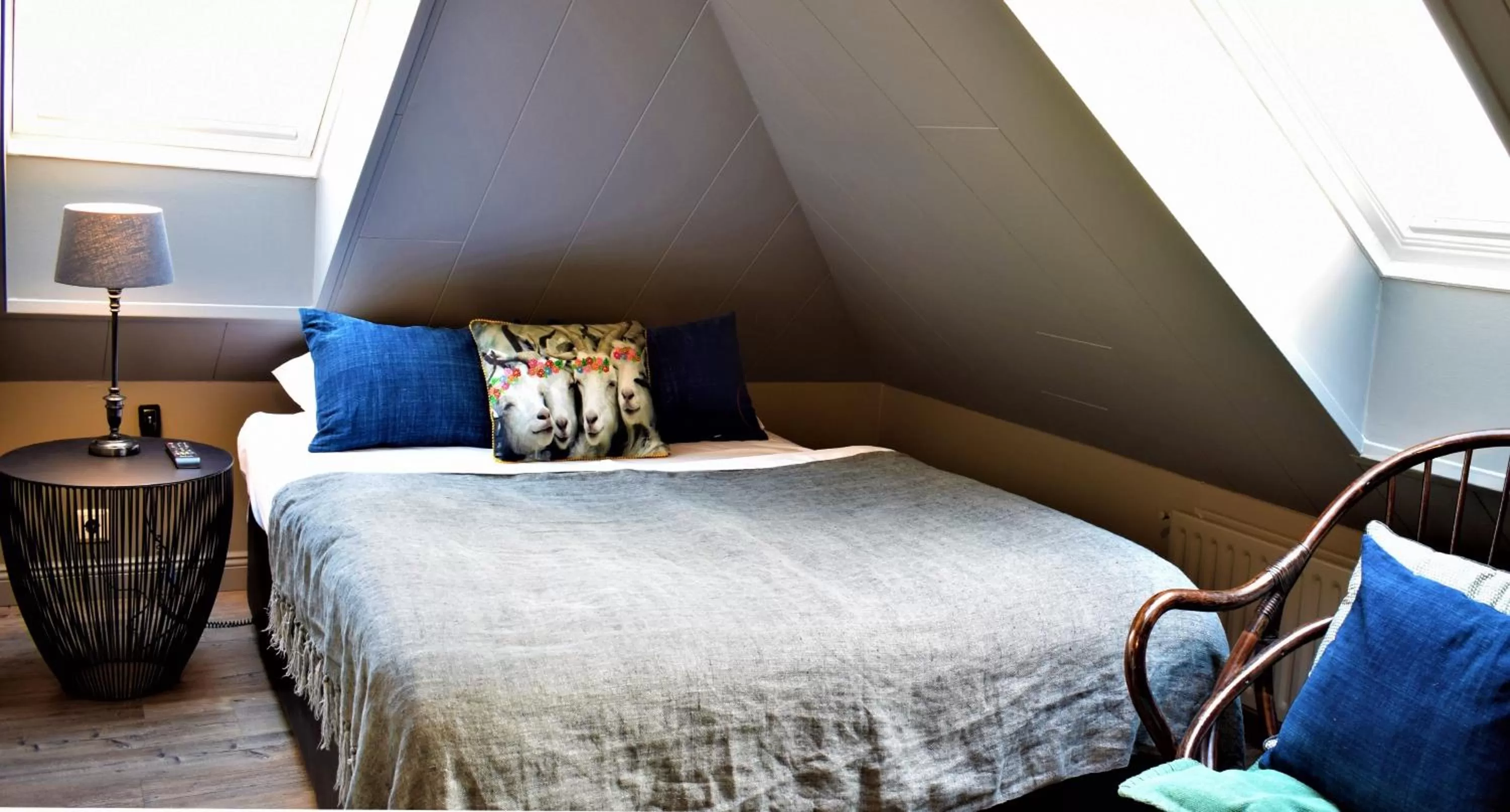 Bed in Hotel Leifur Eiriksson