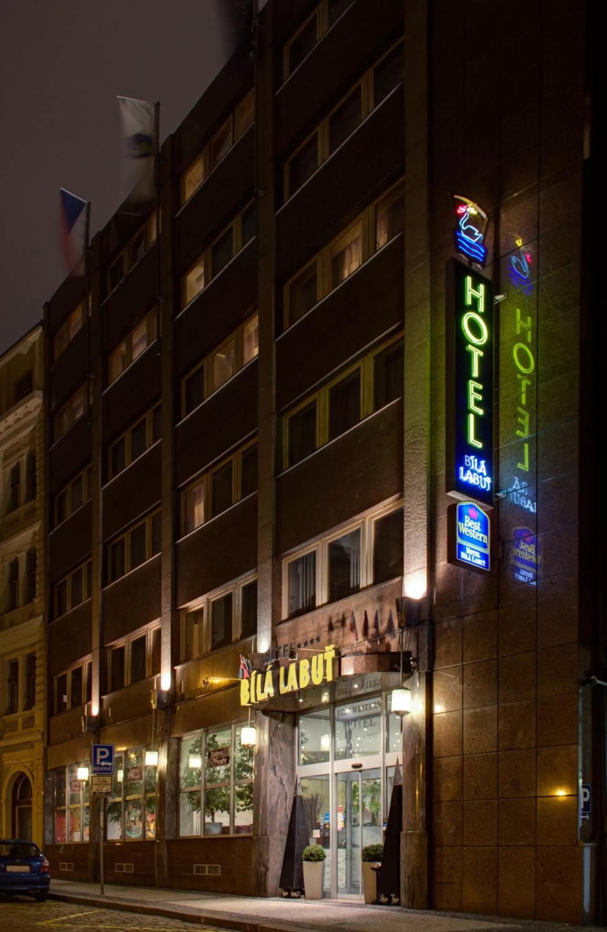 Facade/entrance in Luxury Family Hotel Bílá Labuť