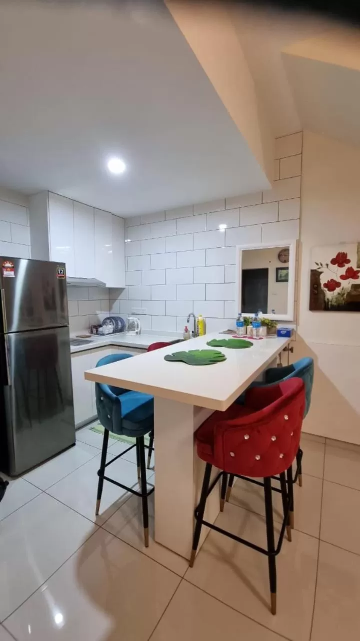 Kitchen or kitchenette in Arte Mont Kiara Hotel Suite