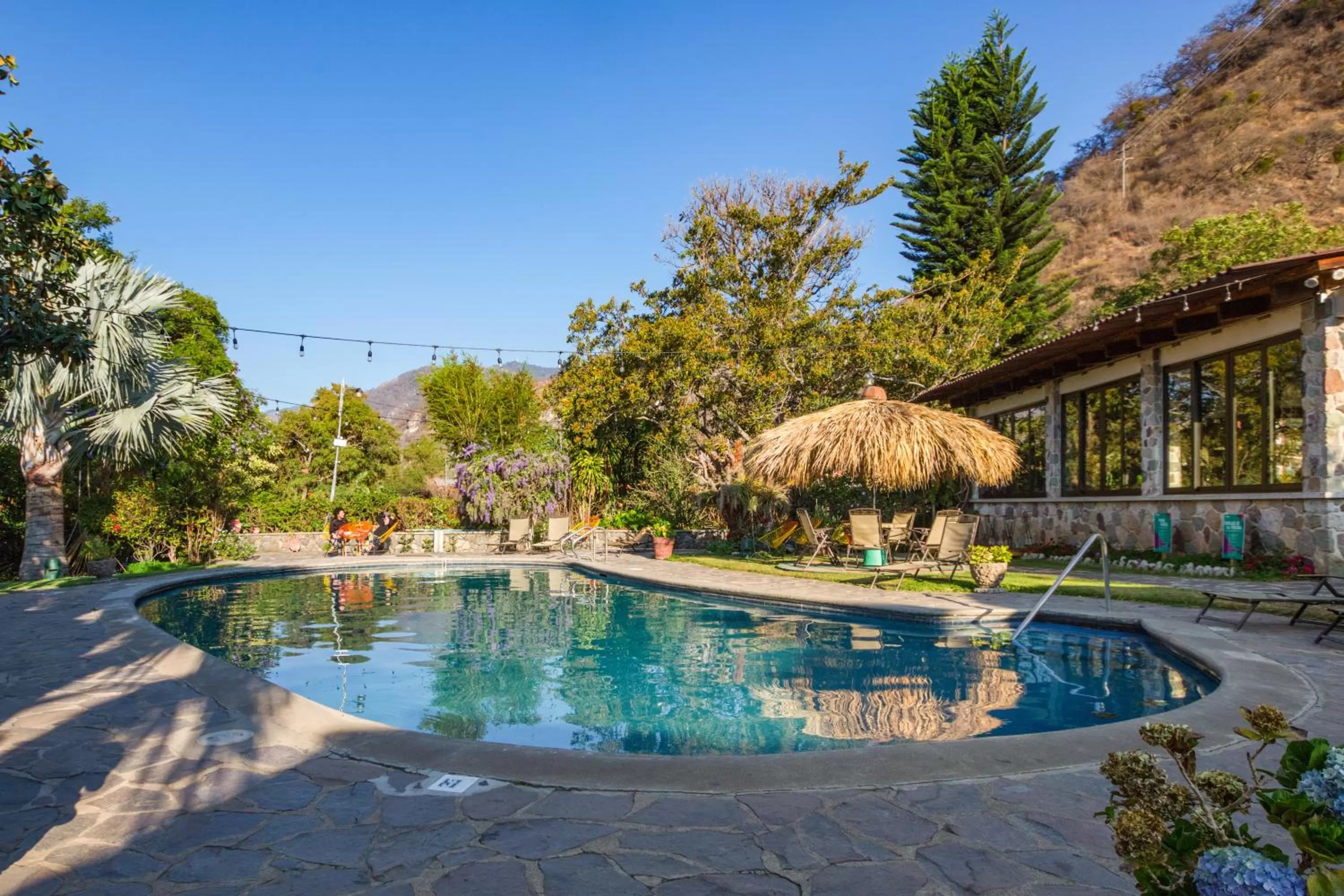Swimming pool in Socialtel Atitlan