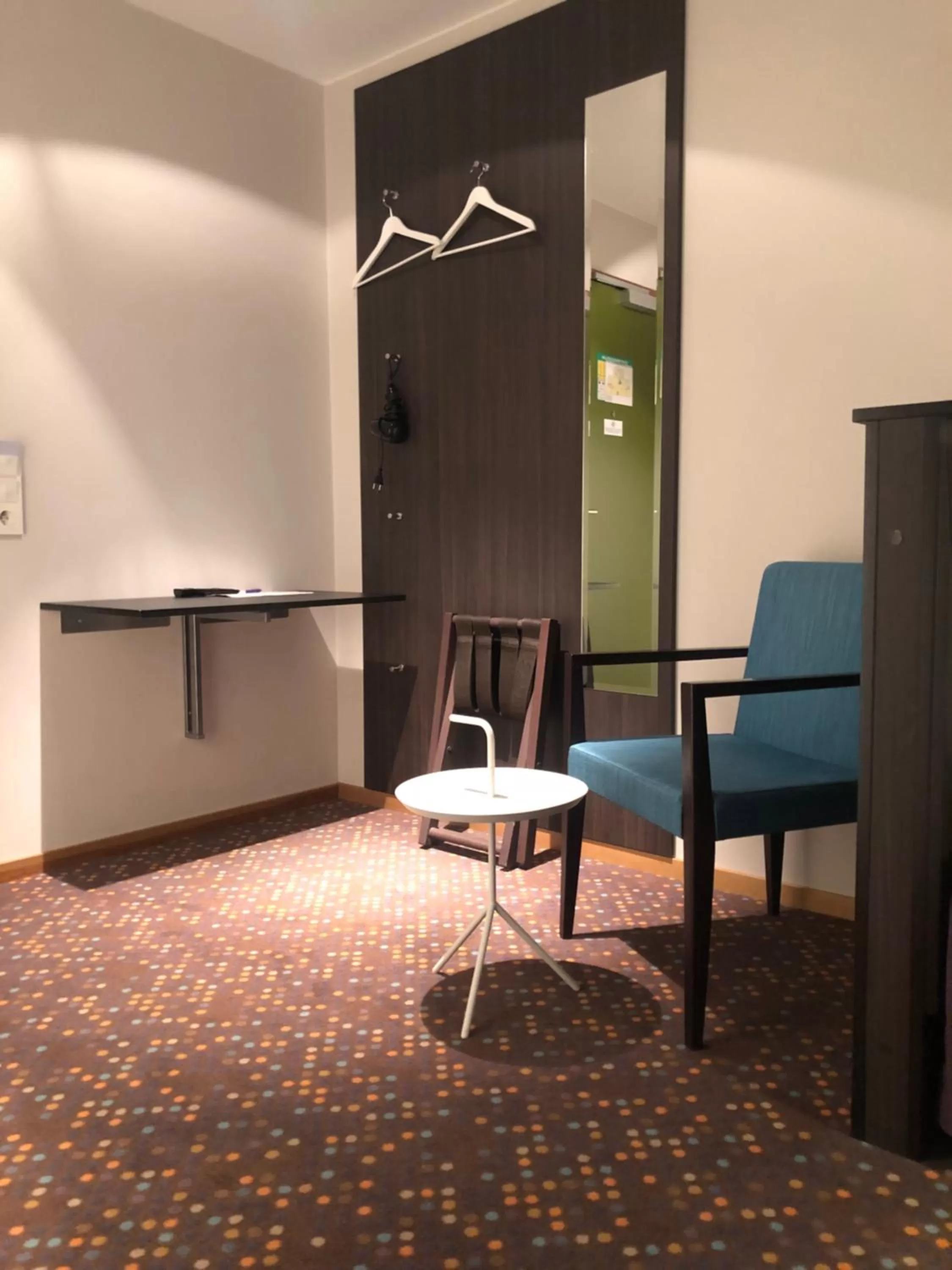 Seating area in Finn Apartments