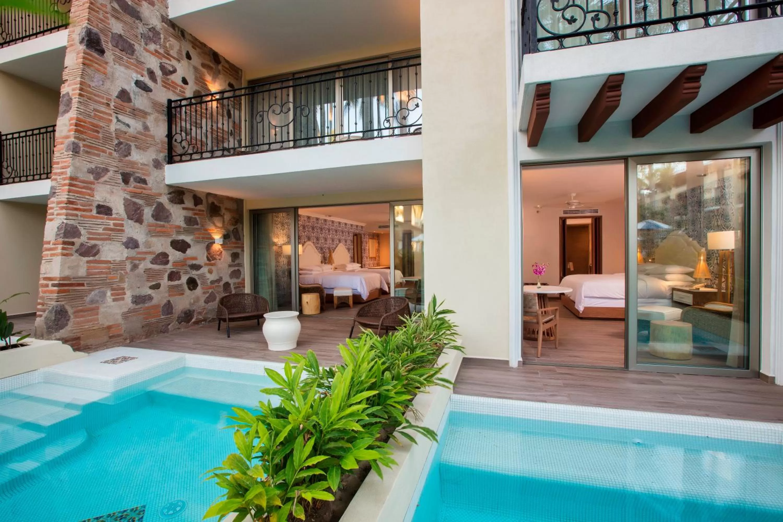 Swimming pool in The Hacienda at Krystal Grand Puerto Vallarta- All Inclusive