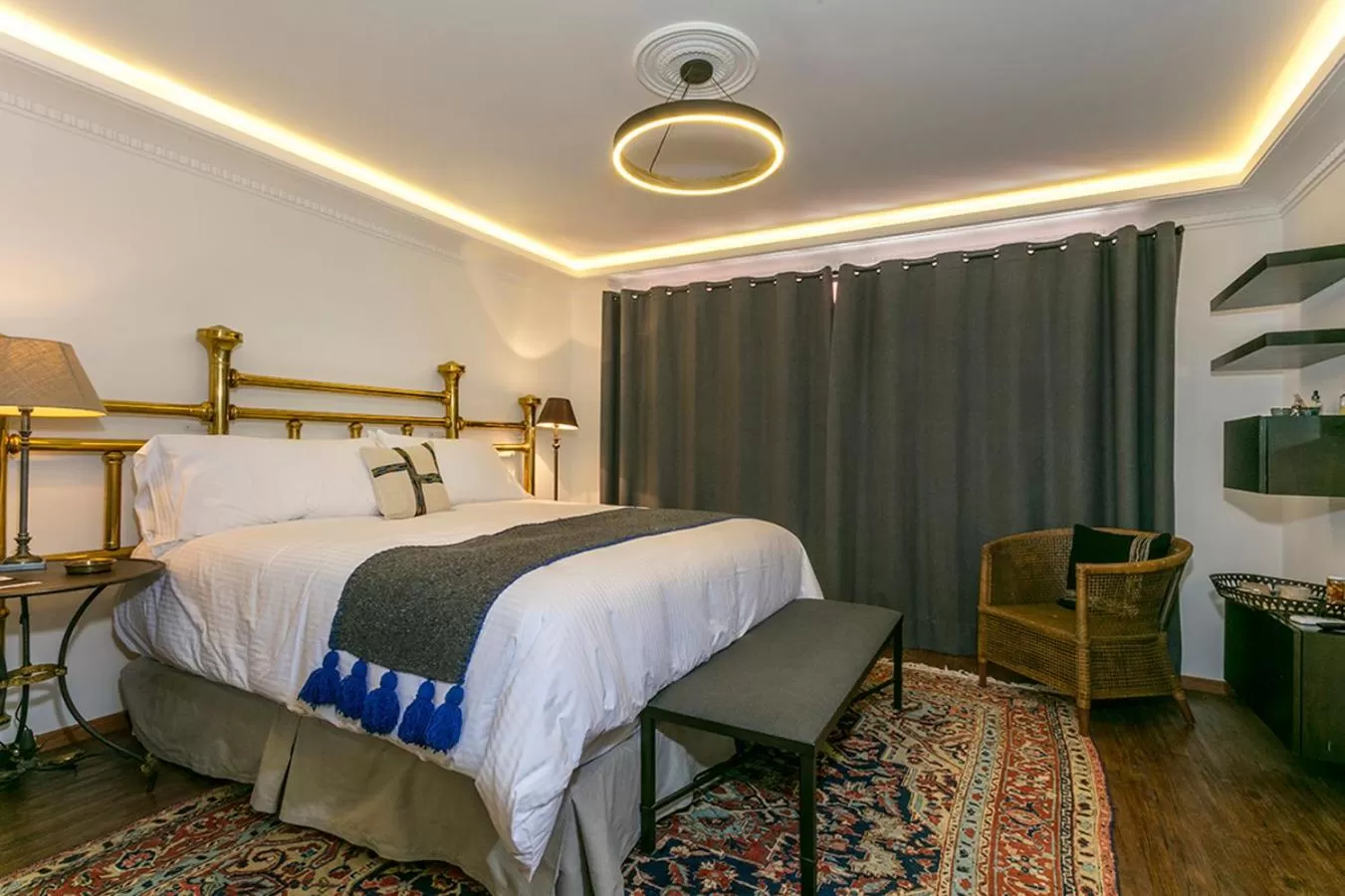 Bed in Orchid House Mexico City