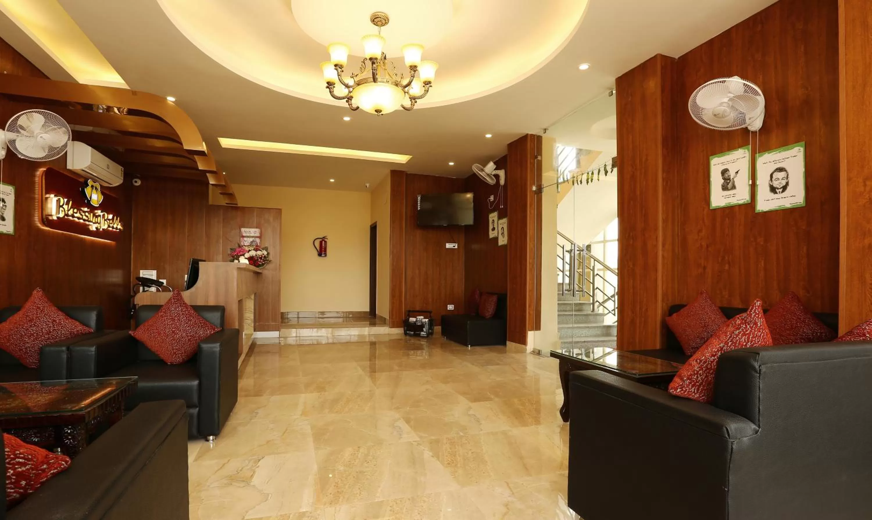 Lobby or reception in Treebo Blessing Bells