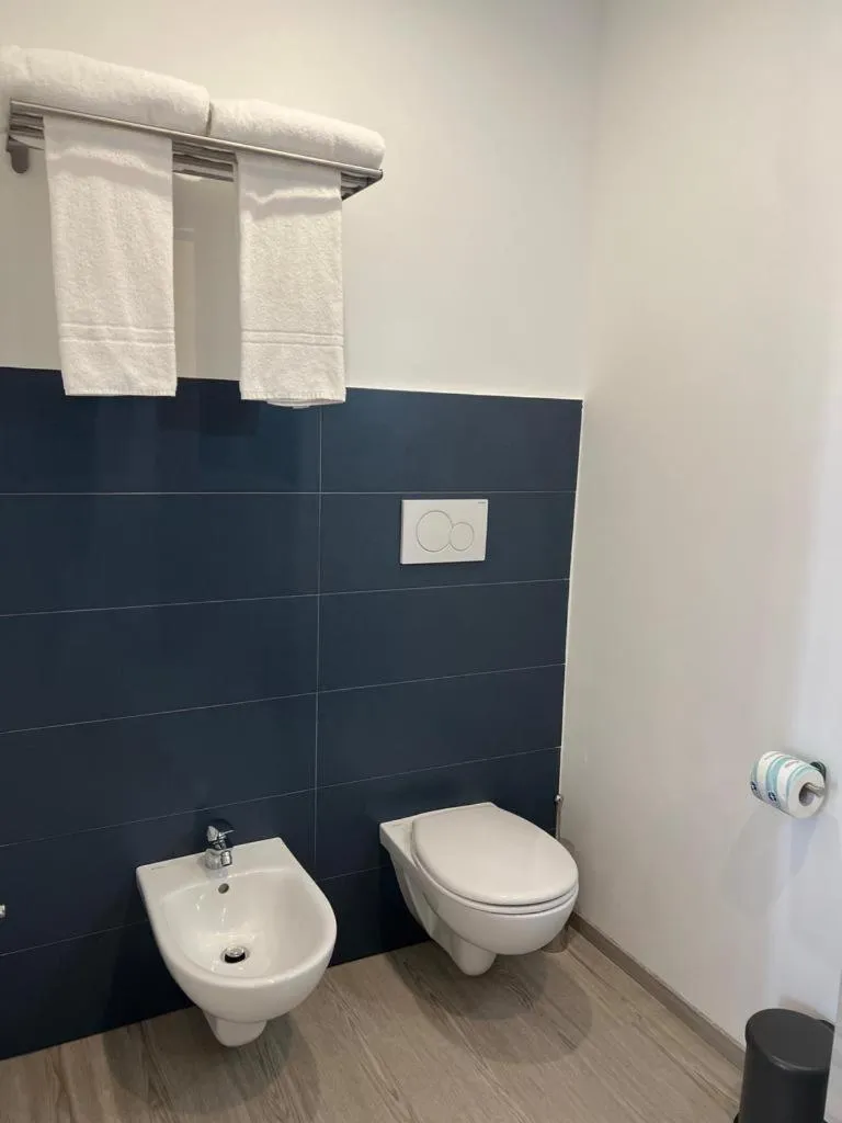 Toilet in Hotel Baia Delle Sirene