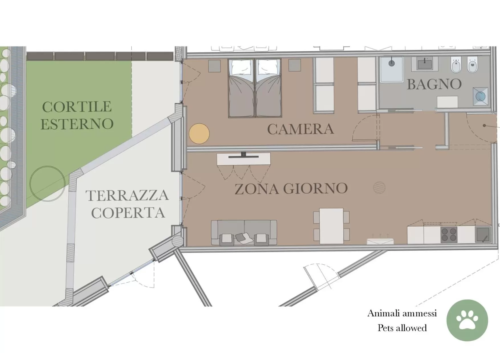 Floor plan in Aldeia Bianca Village