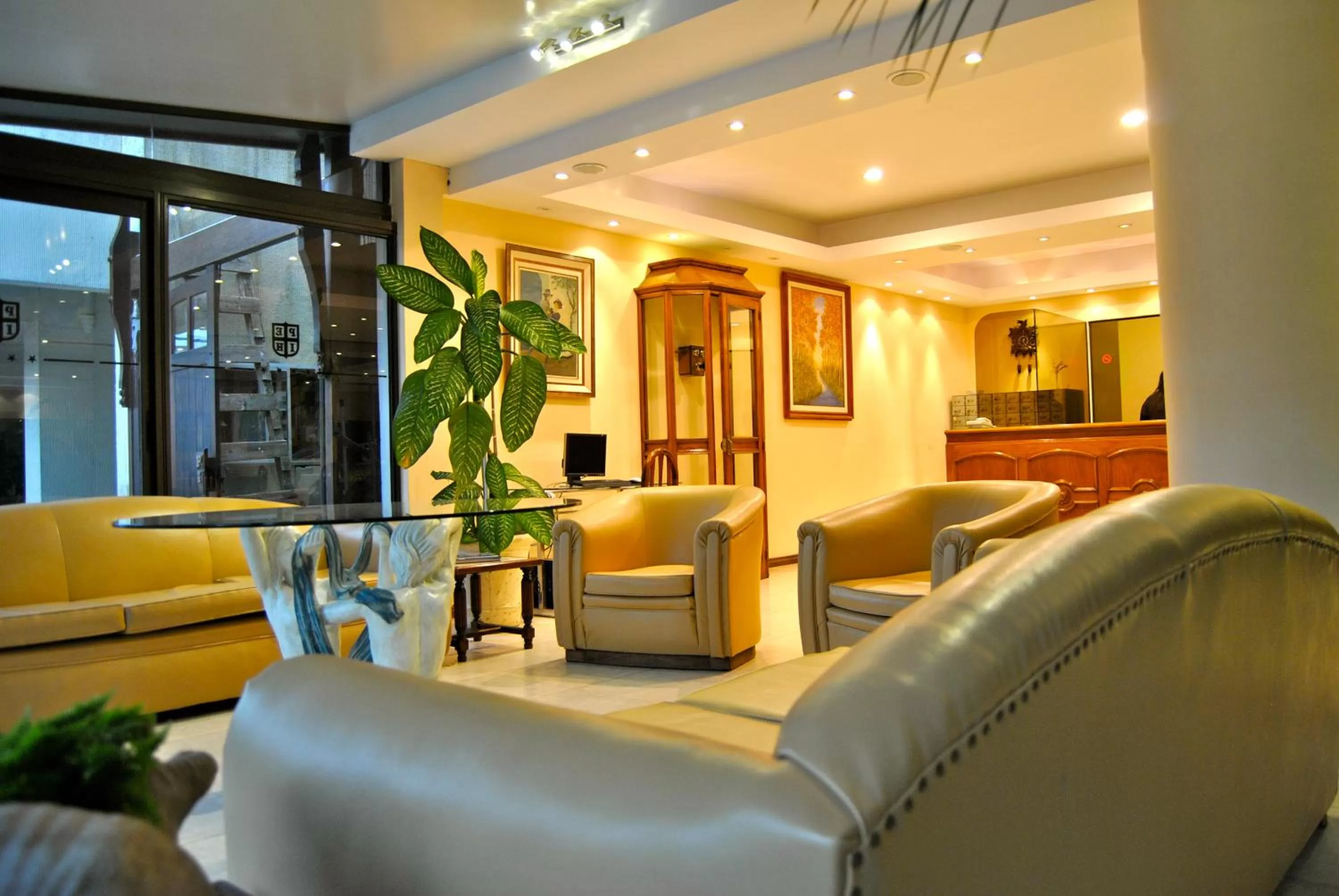 Lobby or reception in Hotel Iberia