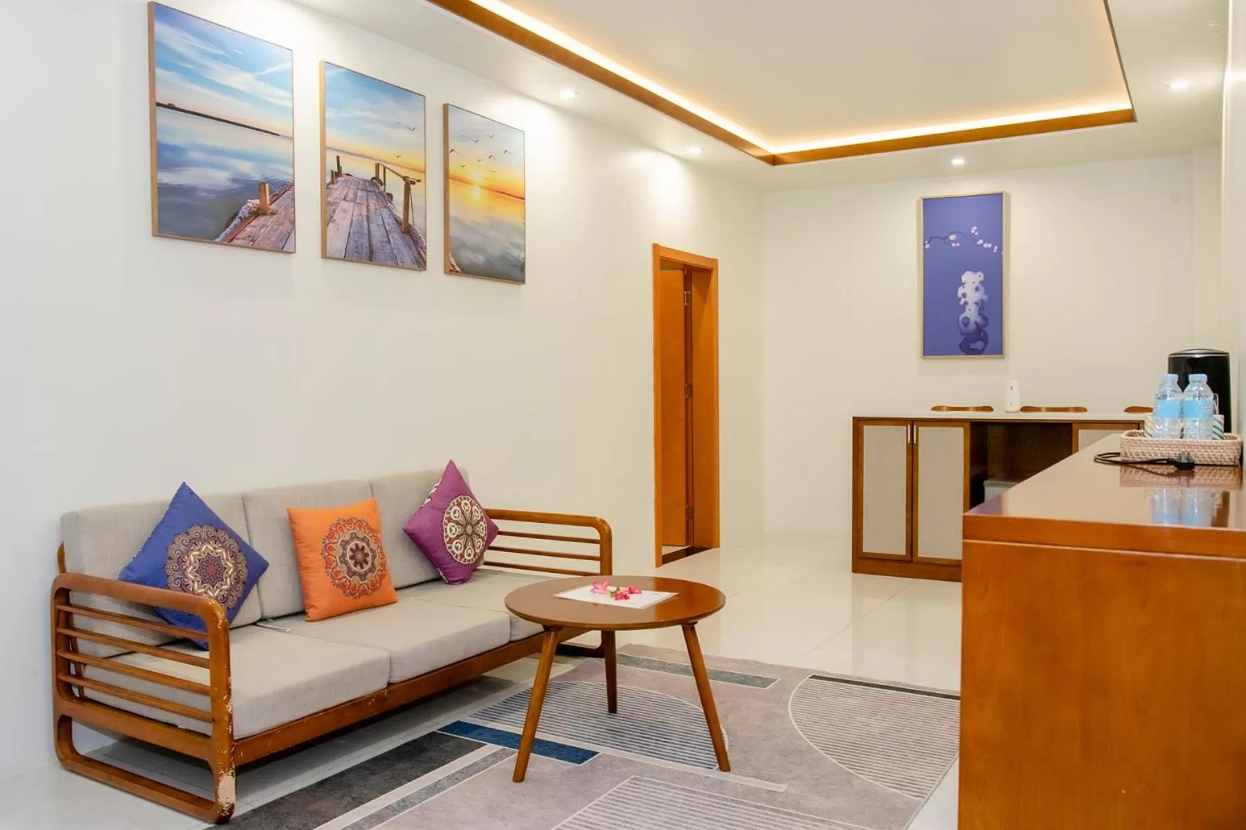 Living room in Amphitrite Resort