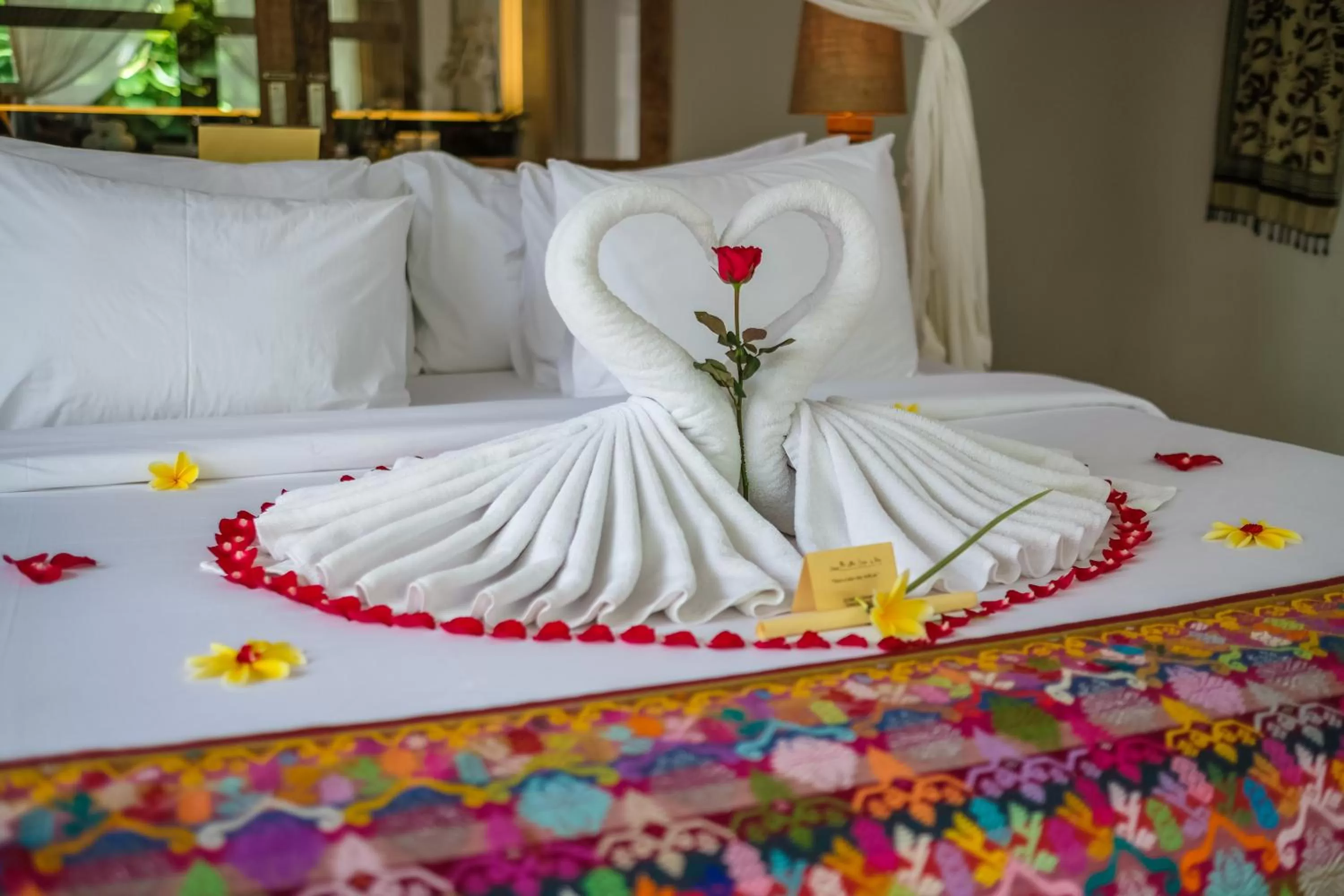 Bed in Purana Boutique Resort
