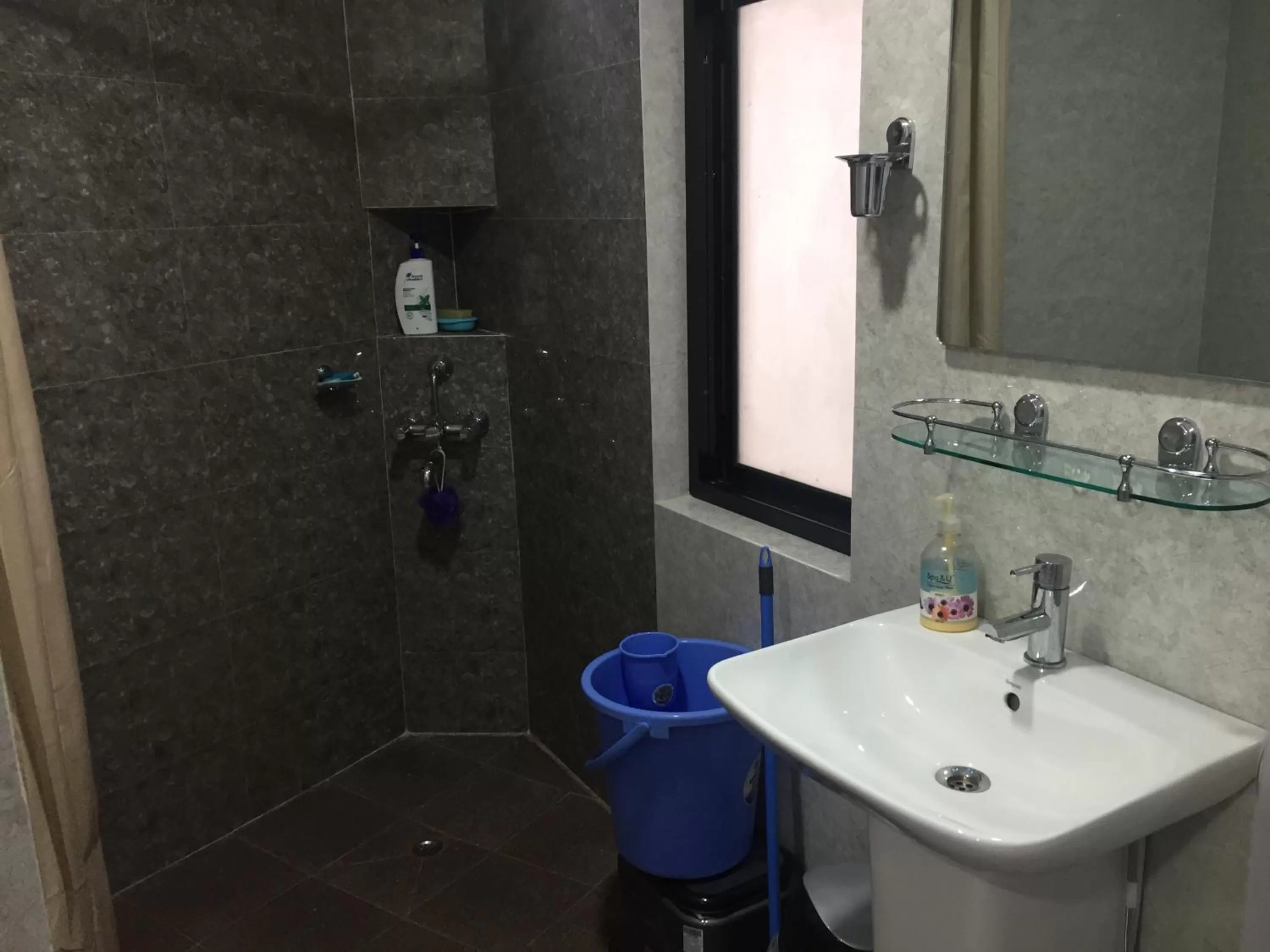 Shower, Bathroom in Sleepy Sam -The Traveller’s Hostel