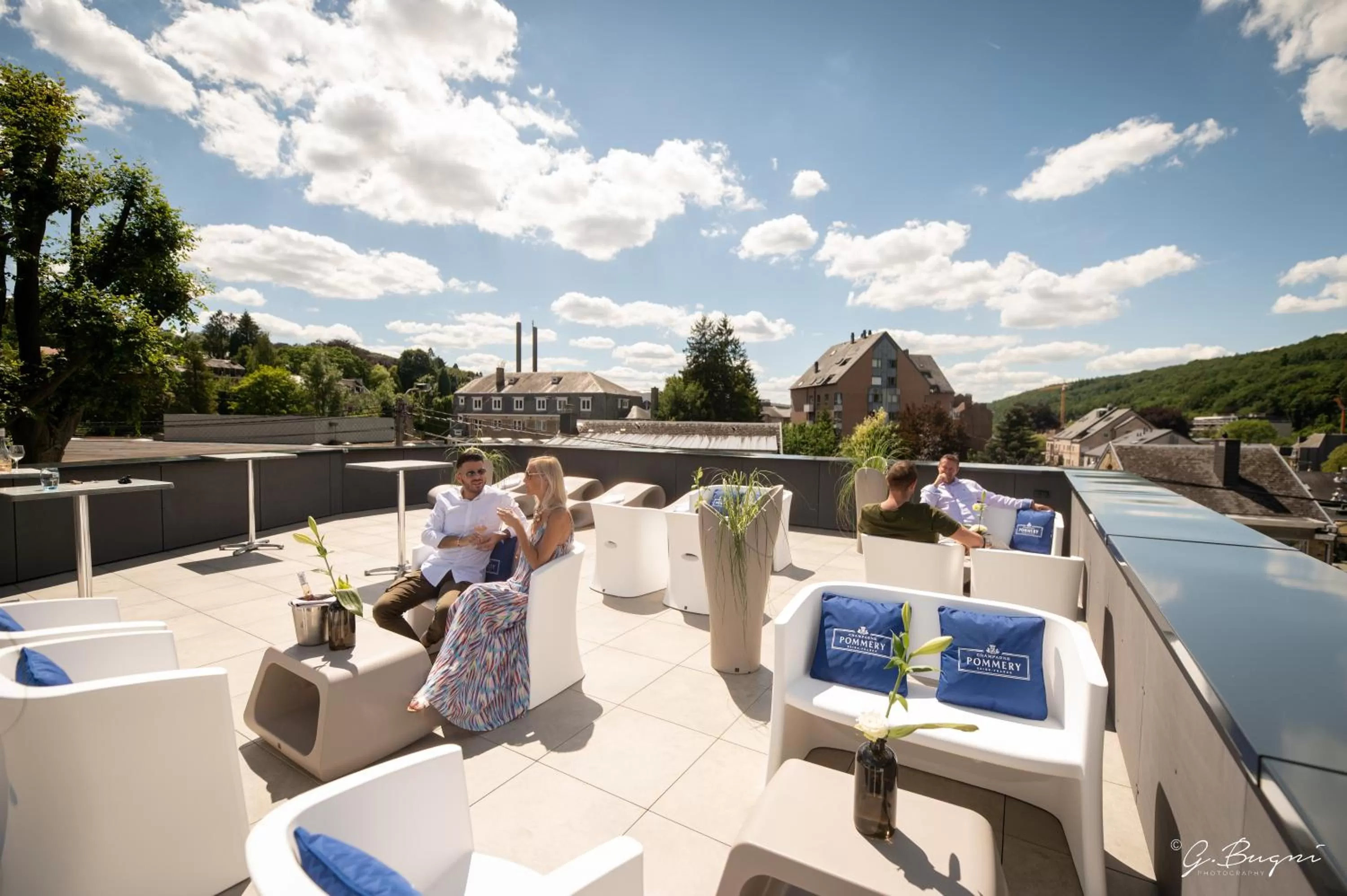 Patio in Boutique Hôtel, La Cour de la Reine, Rooftop & Bistronomique Restaurant