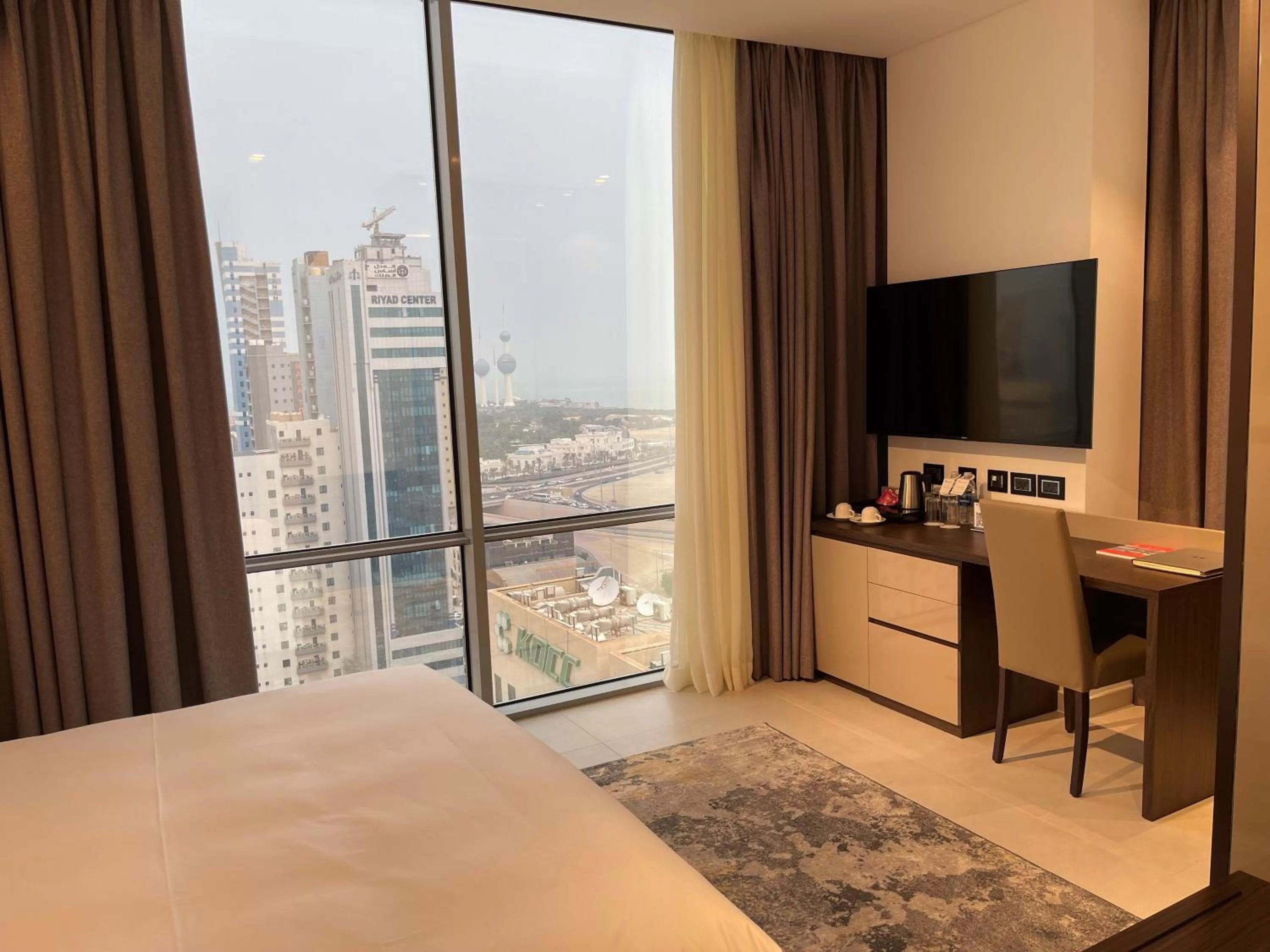 View (from property/room), Bed in Swiss-Belinn Sharq, Kuwait
