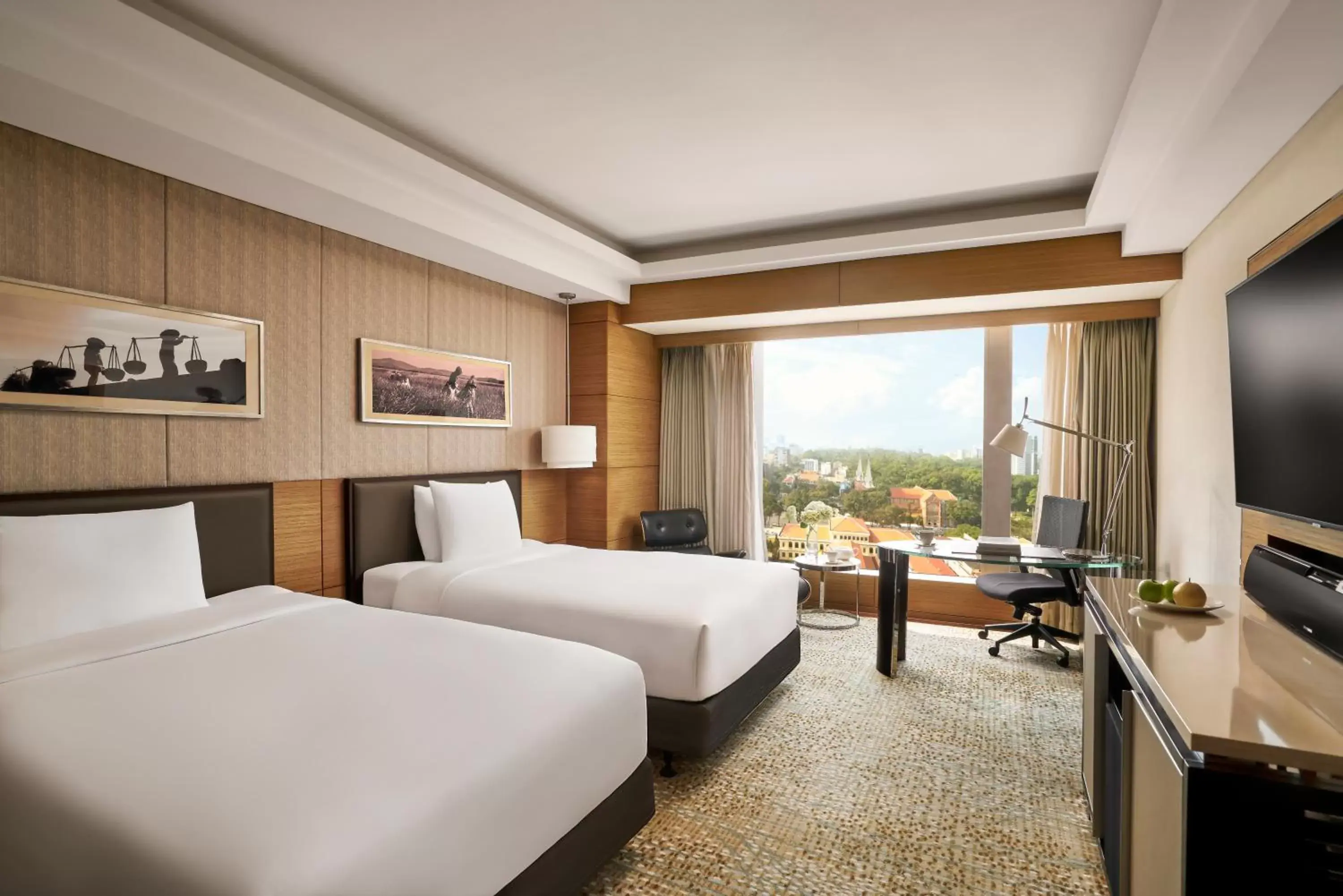 Classic Twin Room with Cathedral View in JW Marriott Hotel and Suites Saigon Classic Twin Room with Cathedral View in JW Marriott Hotel and Suites Saigon