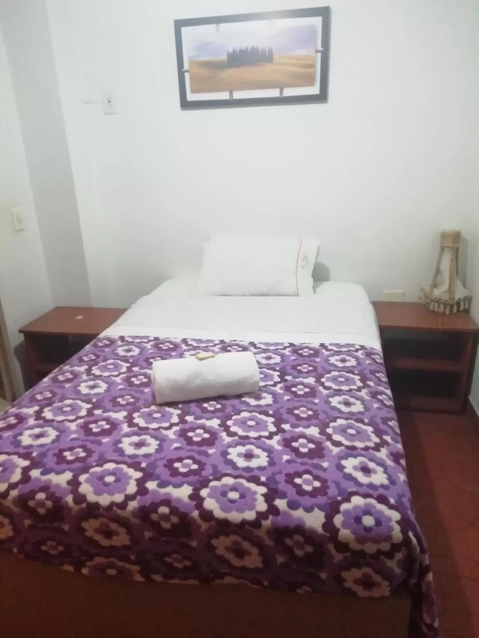 Bed in Hotel Mónaco de Fusa