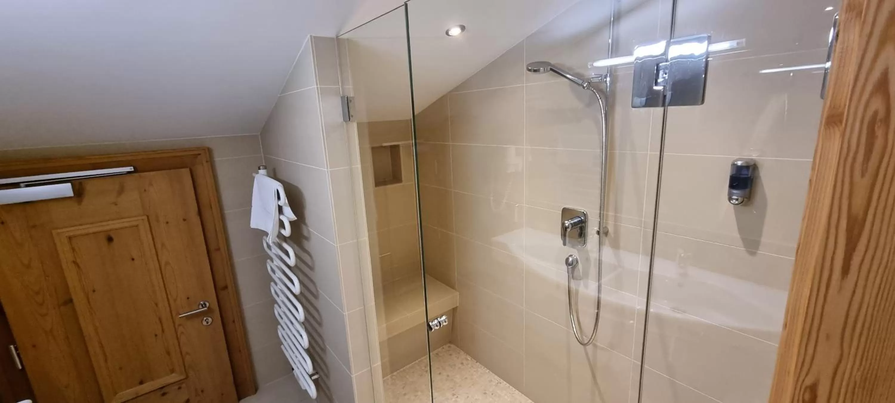 Shower in Hotel Bergkristall
