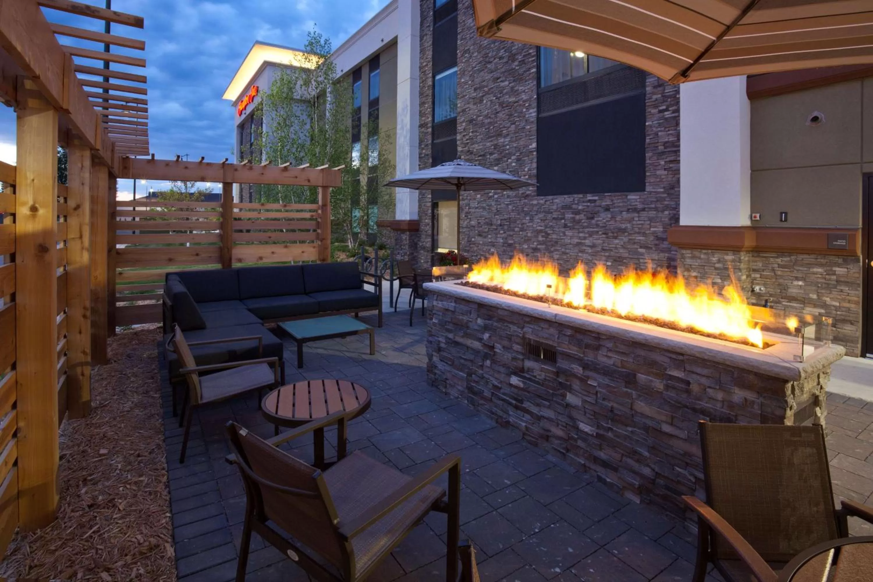 Patio in Hampton Inn Spicer Green Lake, MN