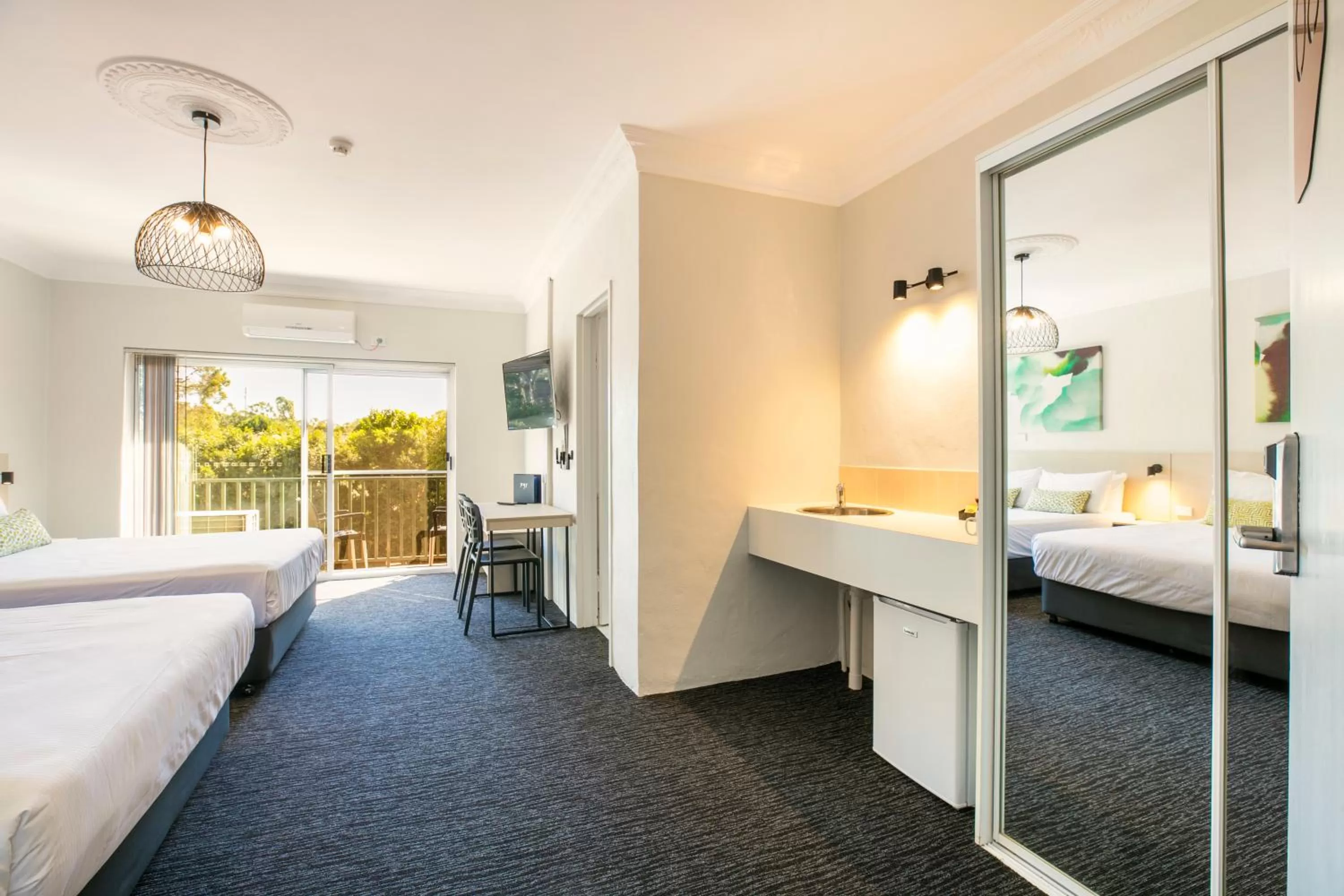 Bedroom, Bed in Nightcap at Blue Cattle Dog Hotel