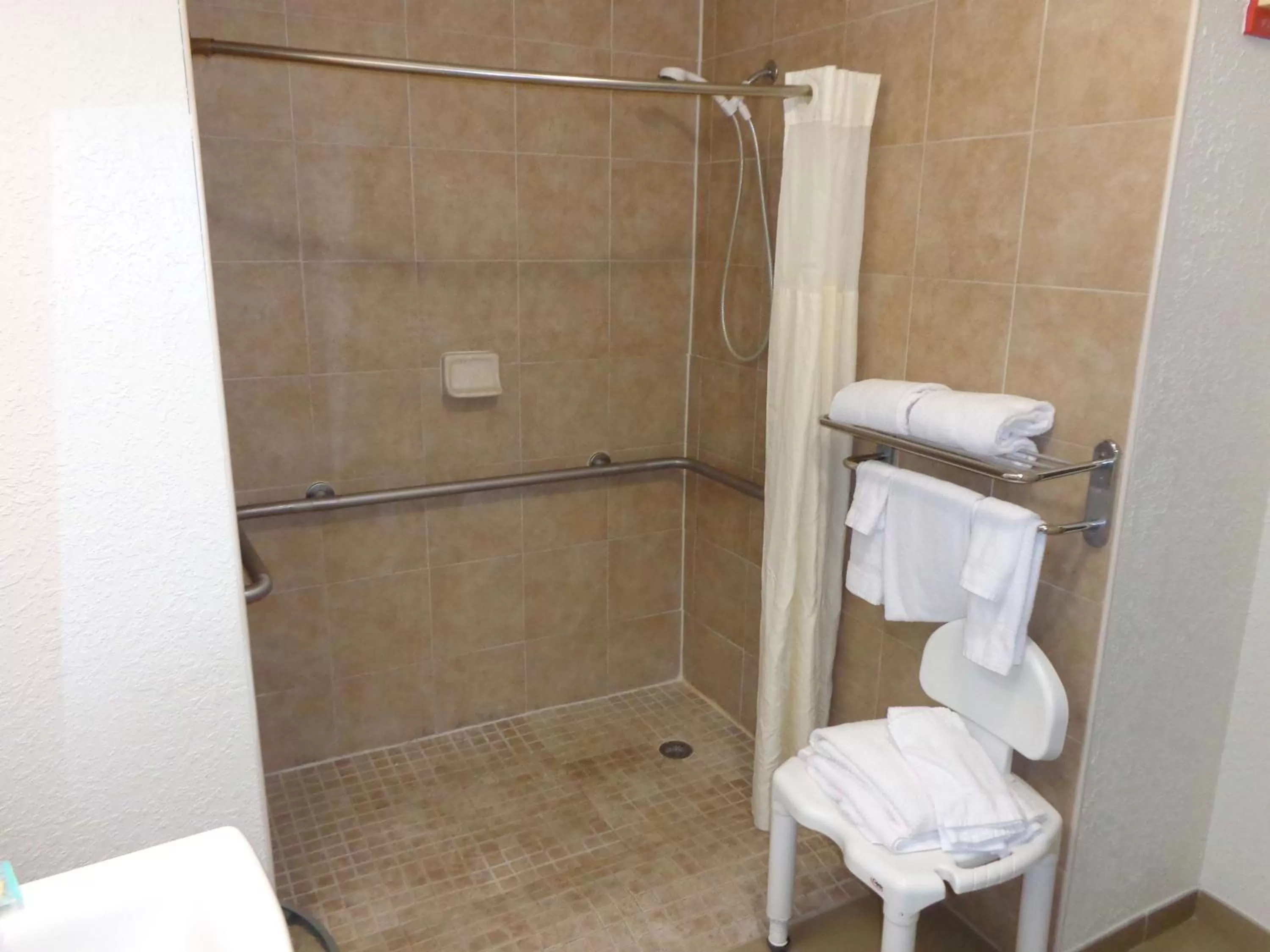 Bathroom in SureStay Plus by Best Western Orlando Lake Buena Vista