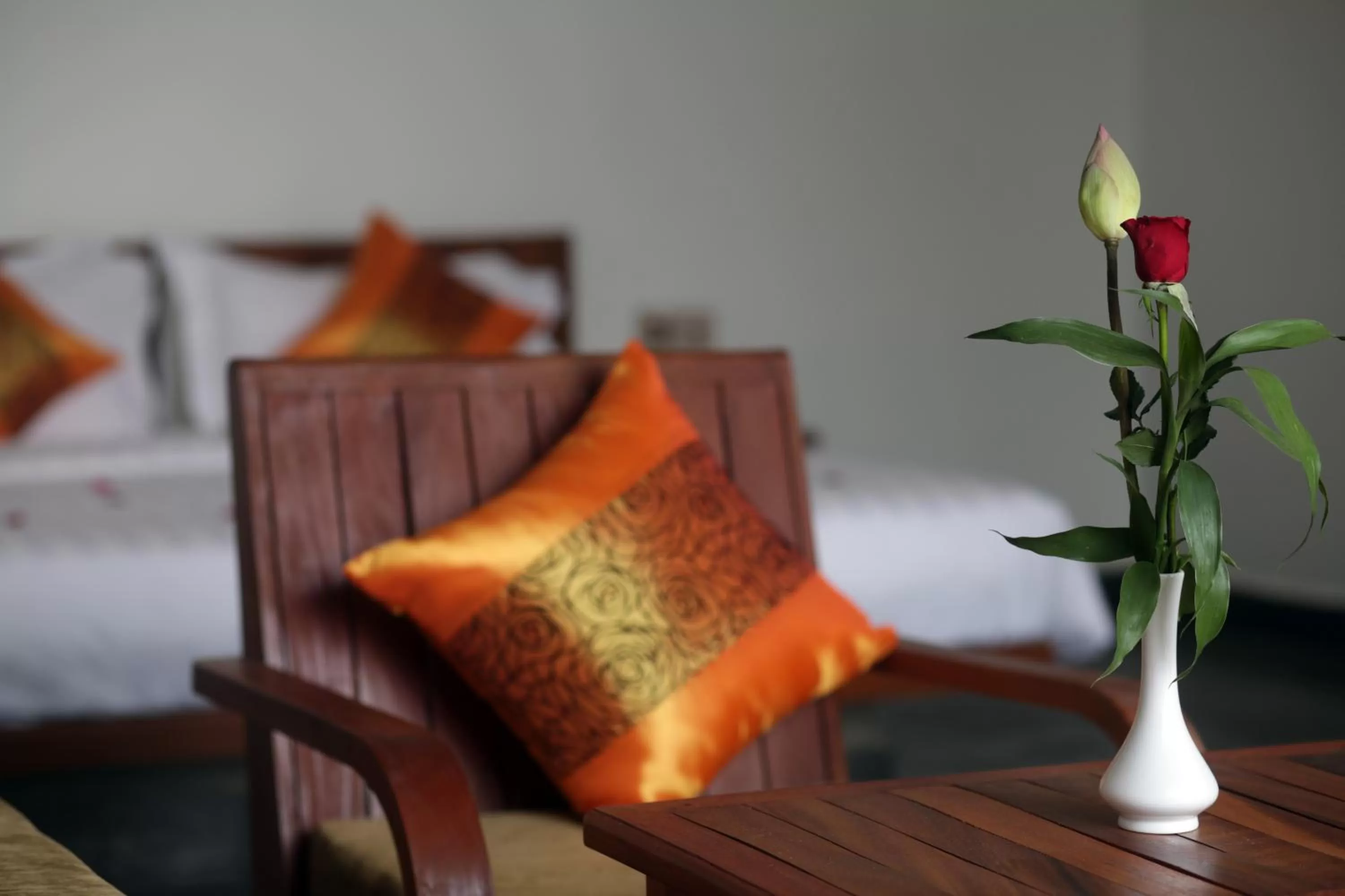 Seating area, Bed in Sam So Boutique Villa