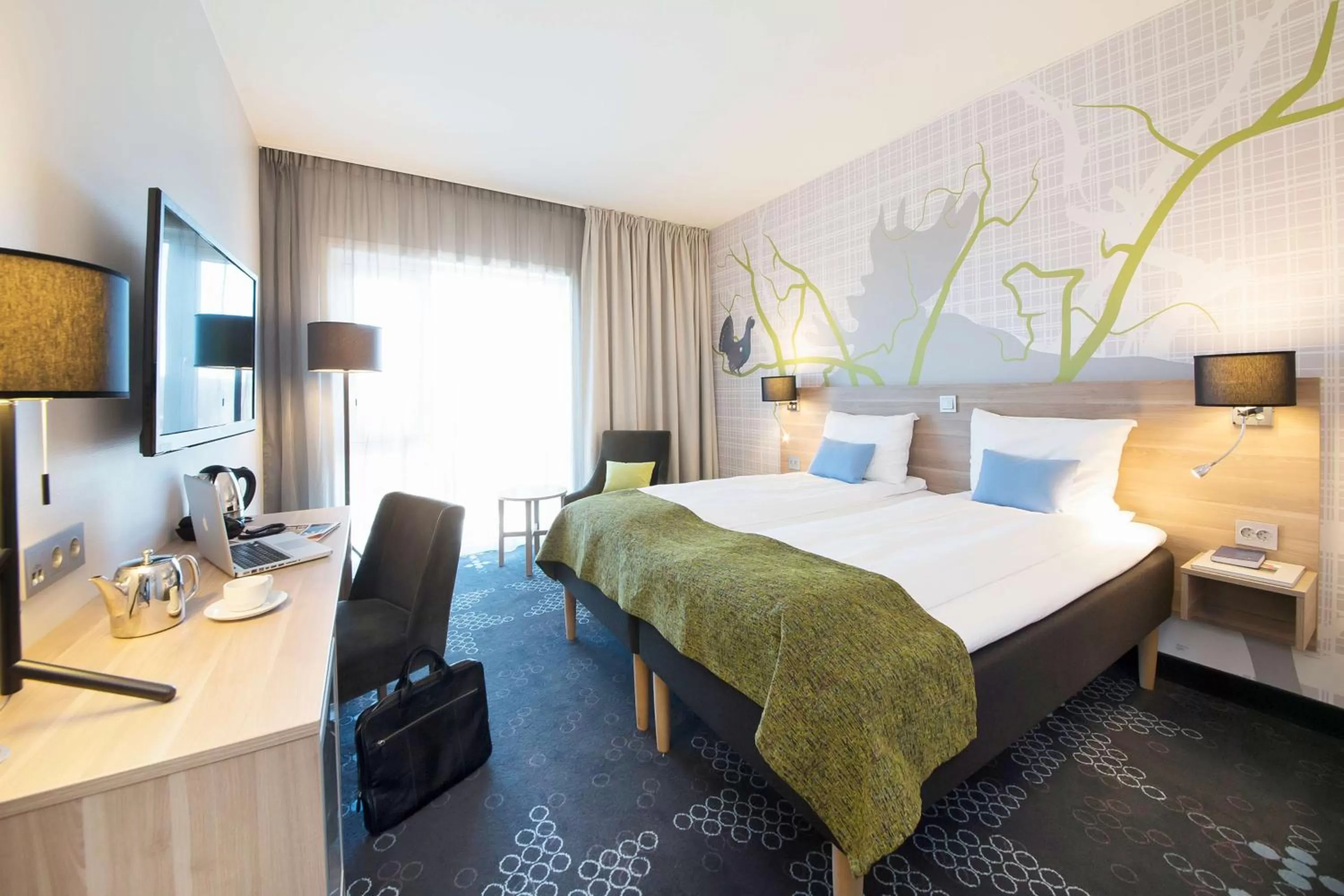 Photo of the whole room, Bed in Thon Partner Elgstua Hotel